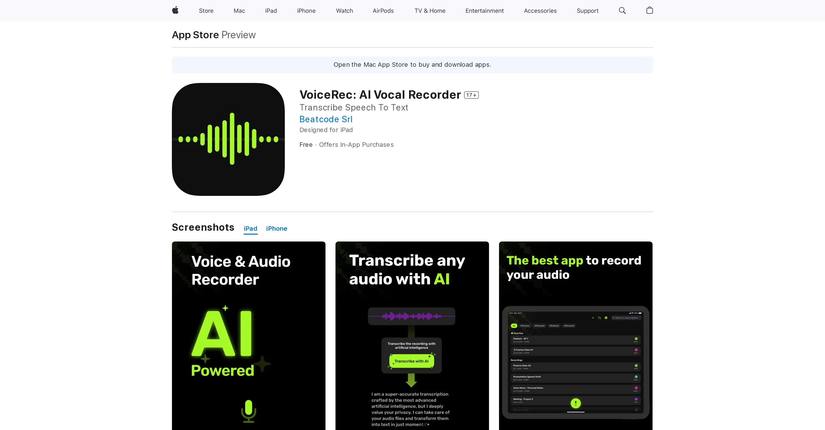 VoiceRec screenshot
