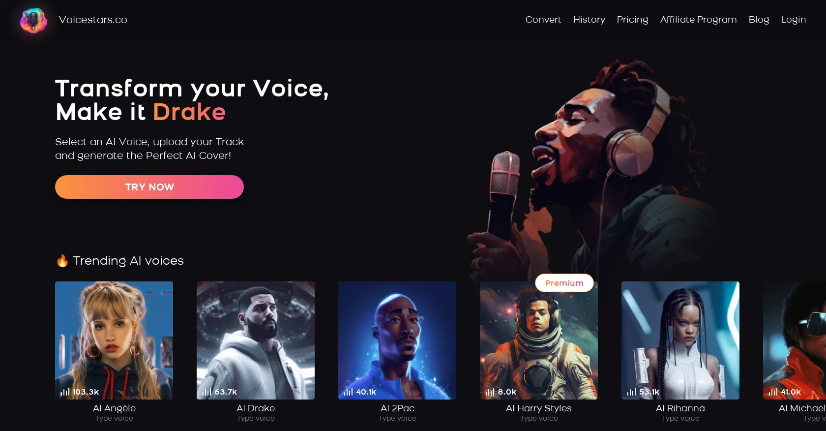 Voicestars screenshot