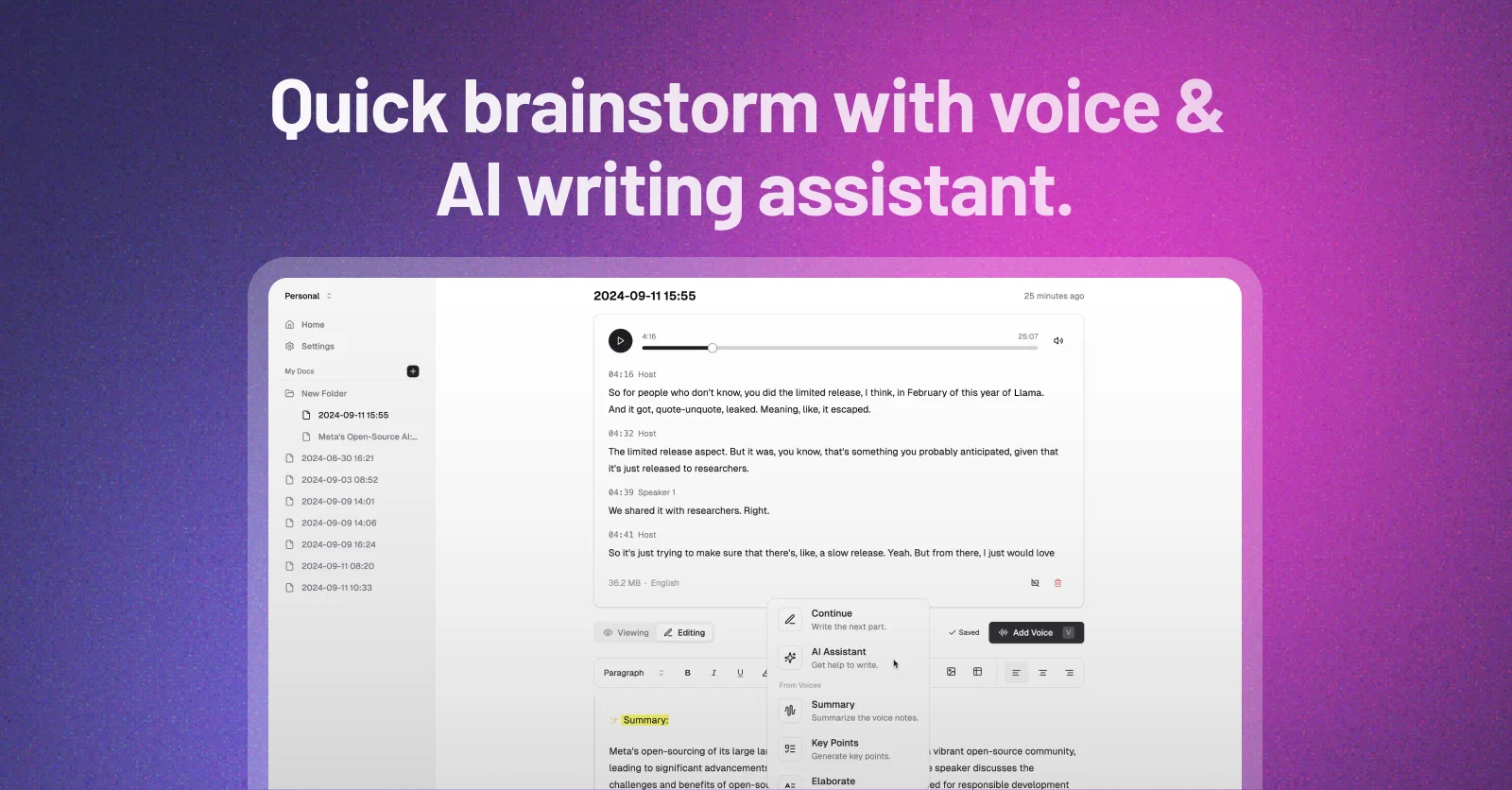 VoiceTaking screenshot