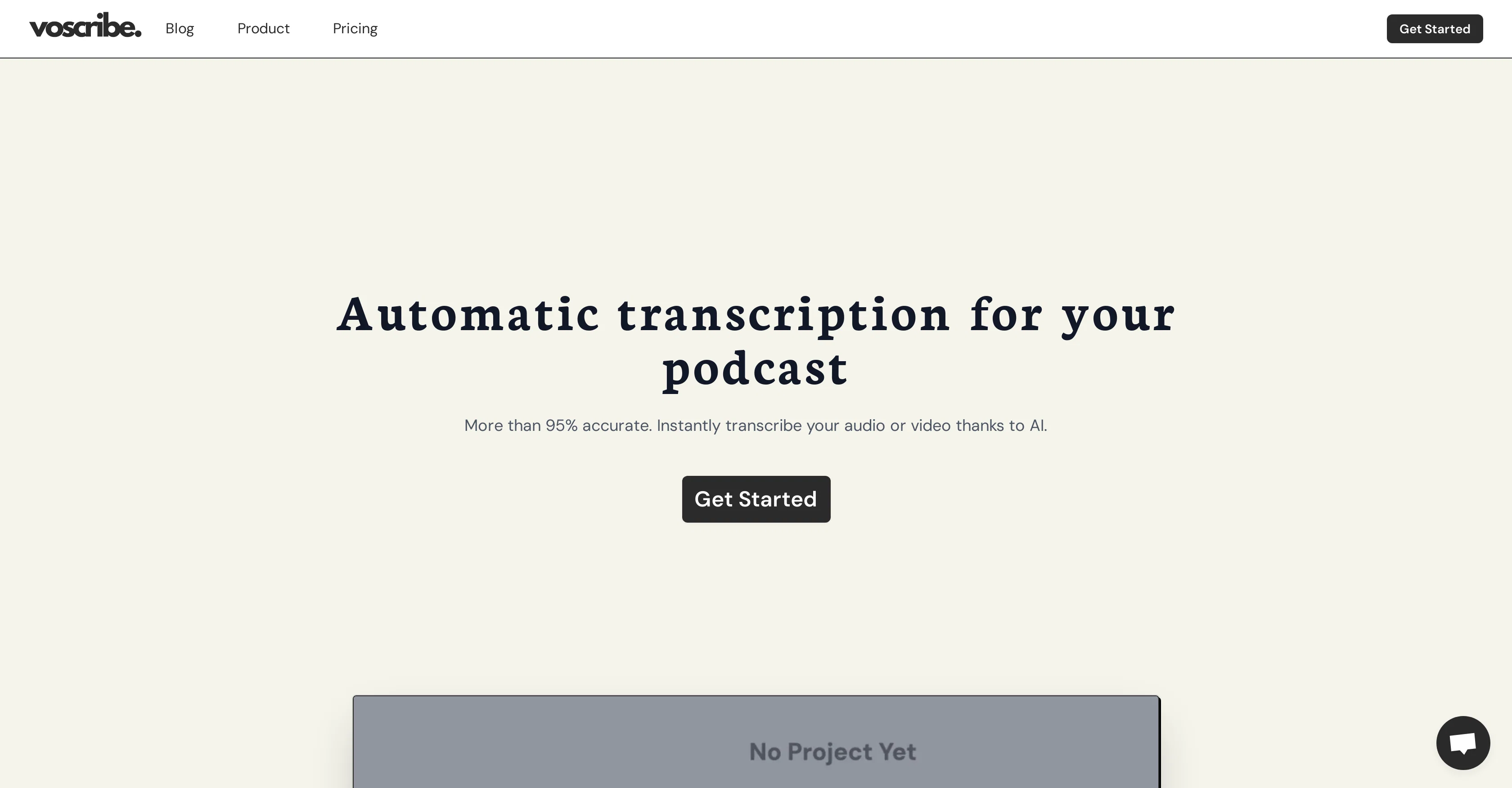 Voscribe screenshot