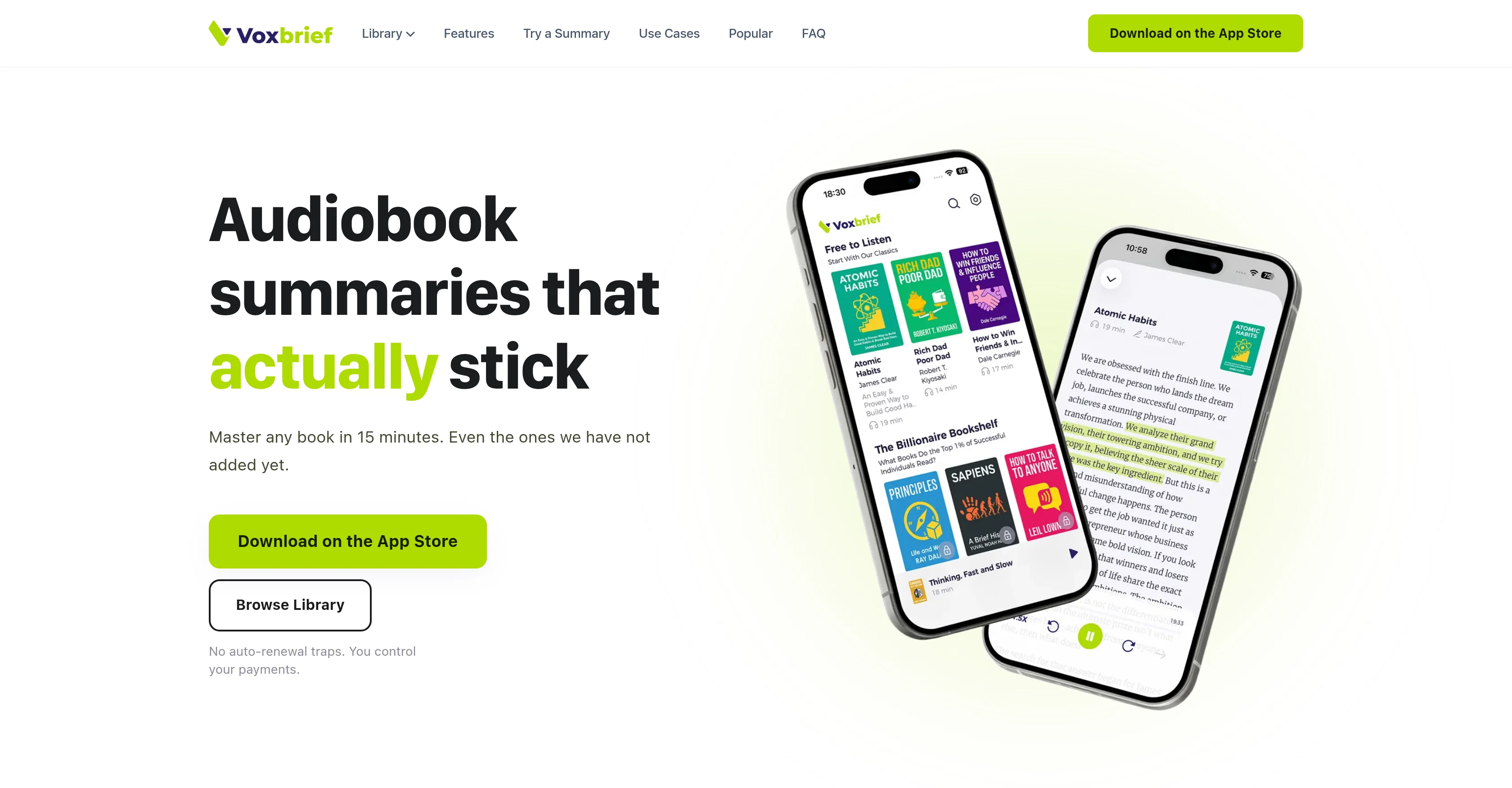 VoxBrief screenshot