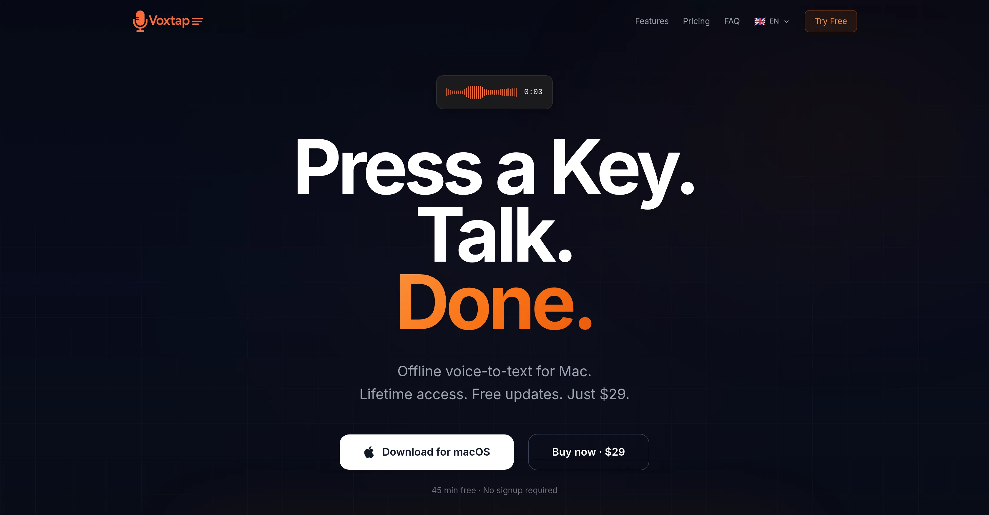 VoxTap screenshot