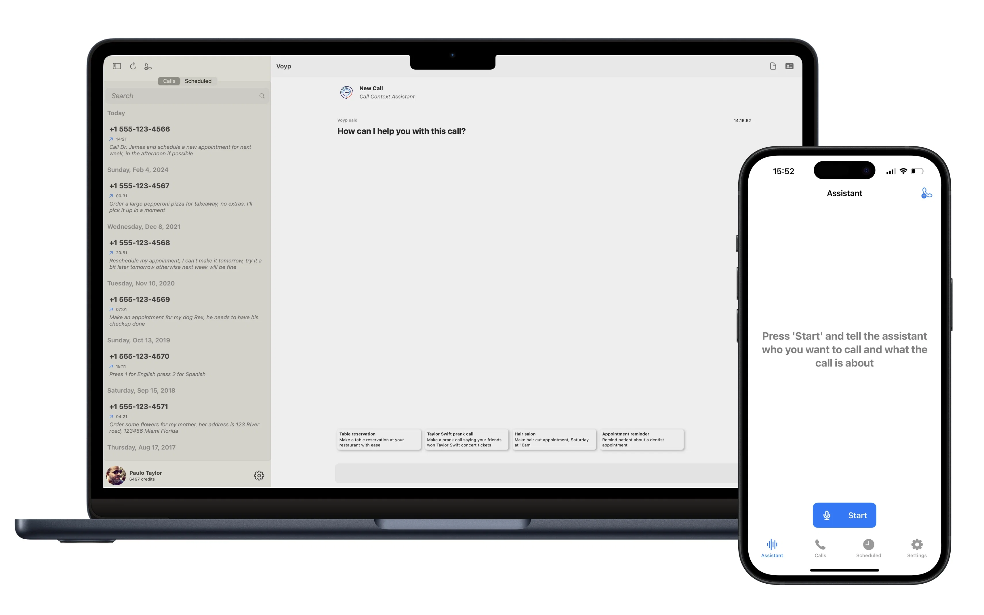 Voyp screenshot