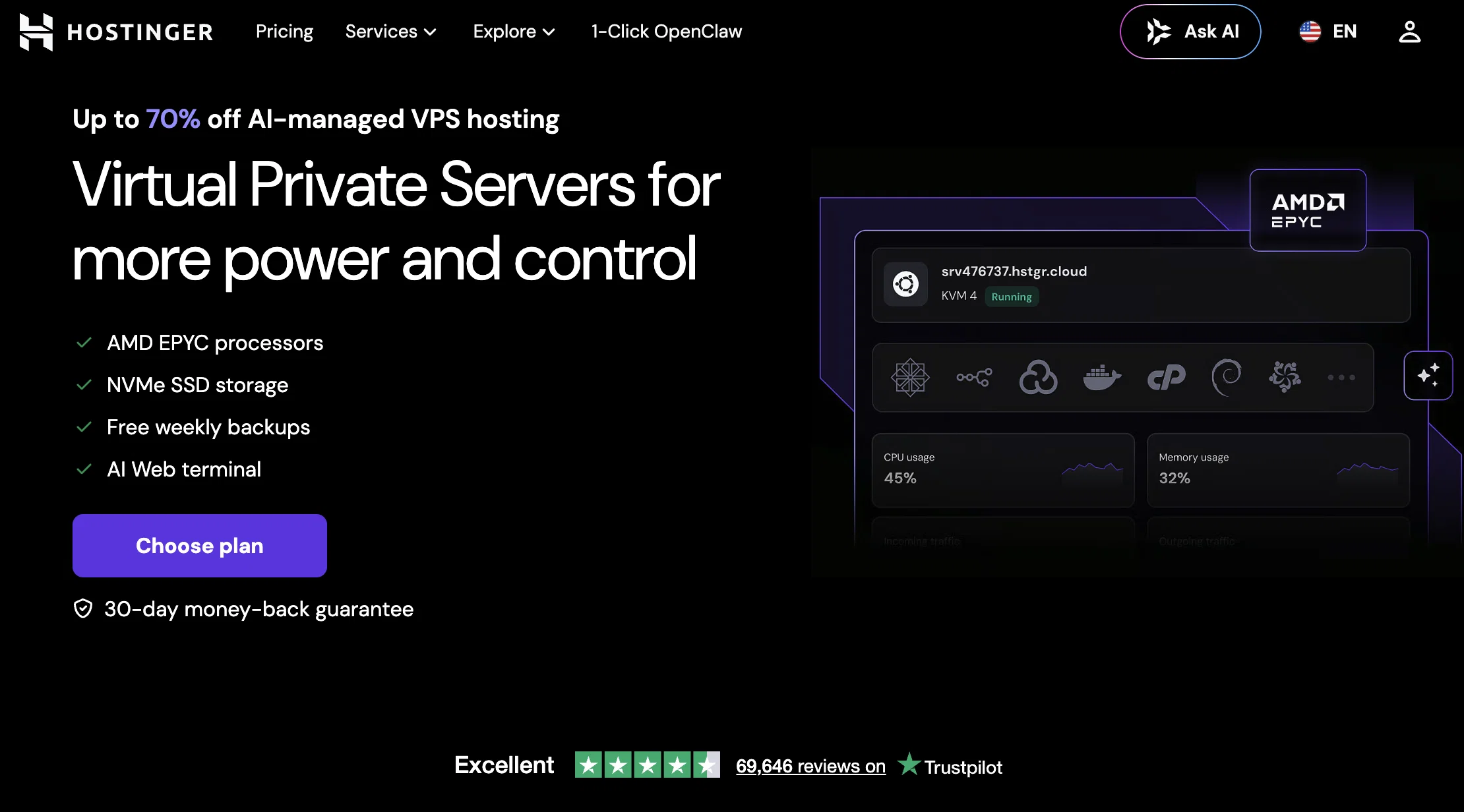 VPS Hosting | Hostingerv2.1.3 screenshot
