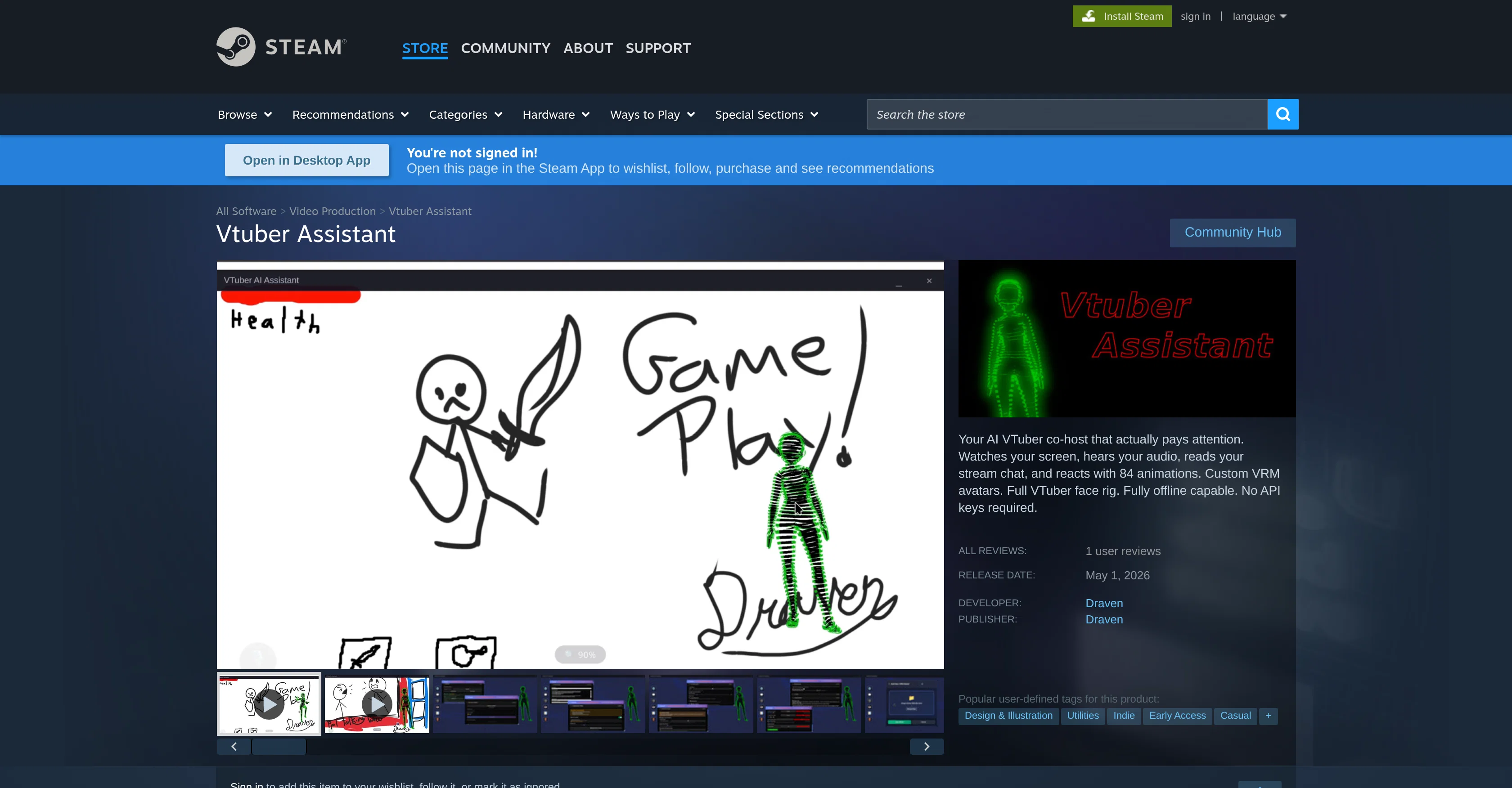 Vtuber Assistant screenshot