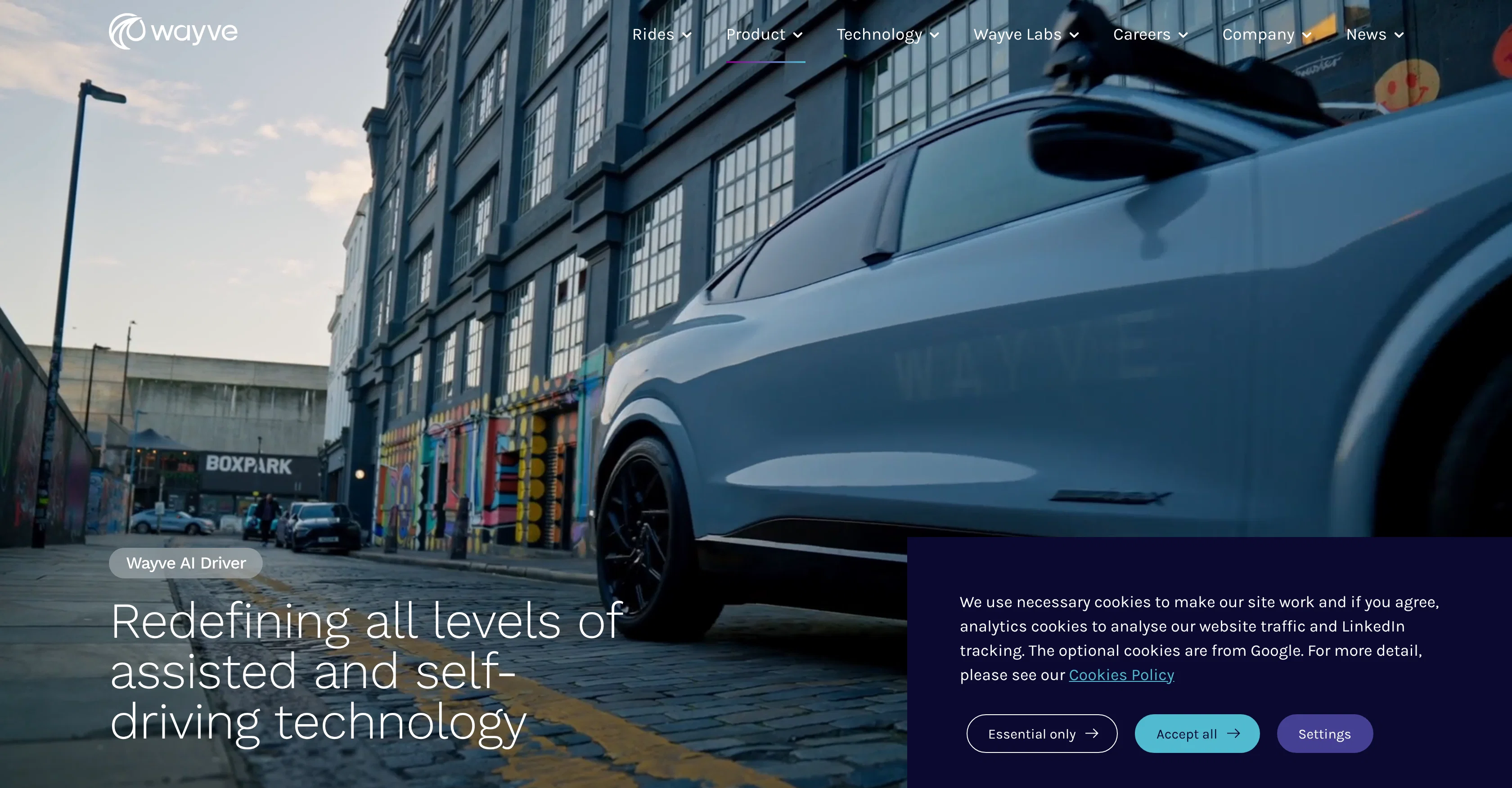 Wayve AI Driver screenshot