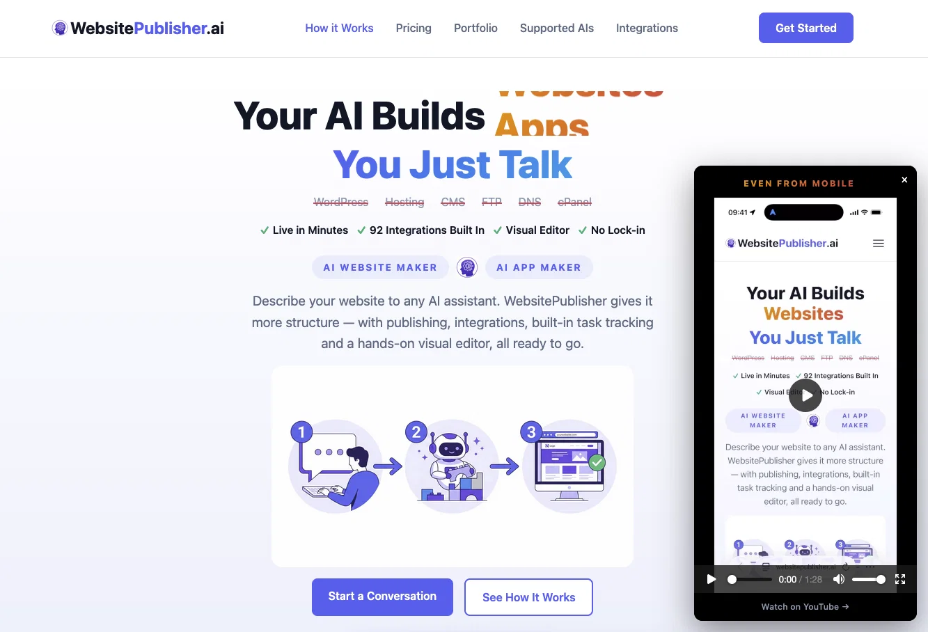 WebsitePublisher AIv3.5 screenshot