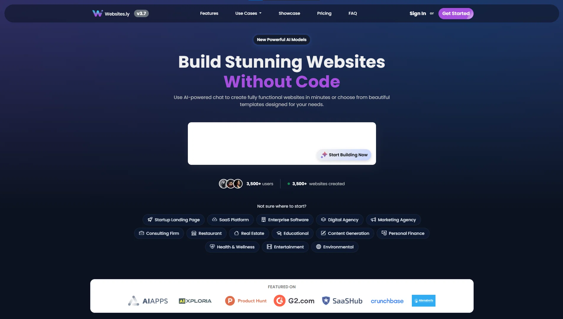 Websites.ly screenshot