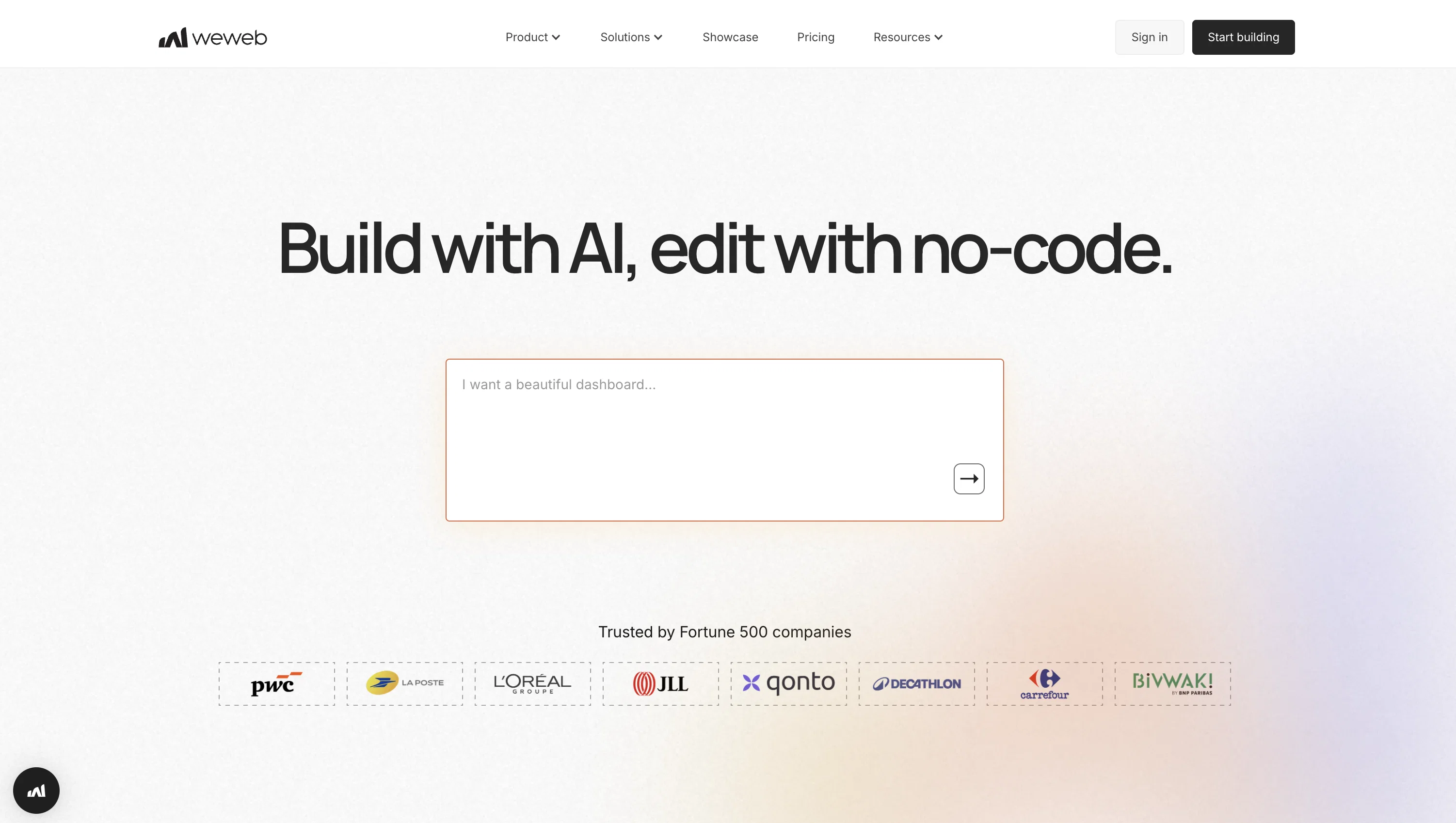 WeWeb screenshot