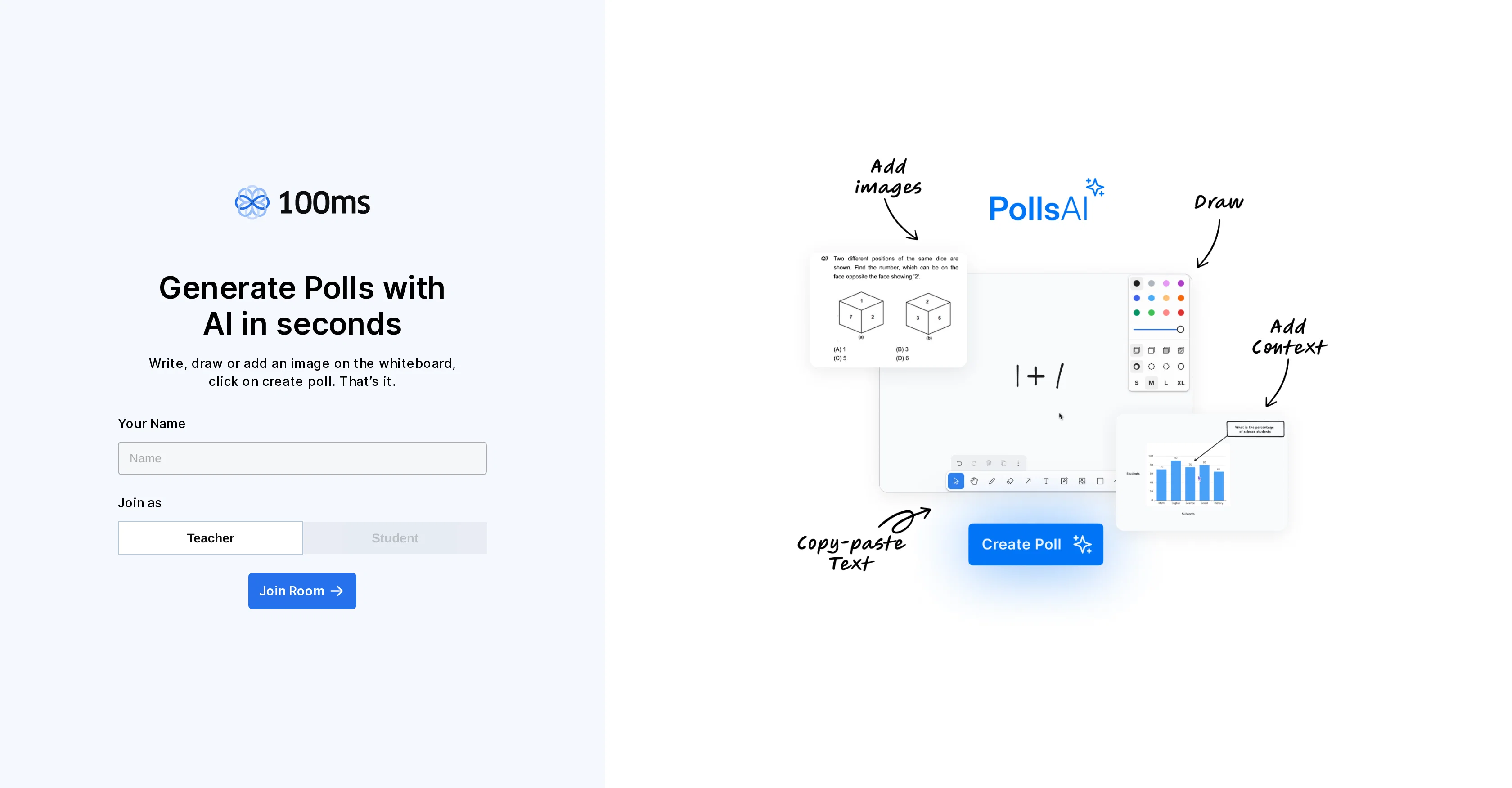 Whiteboard to Polls screenshot