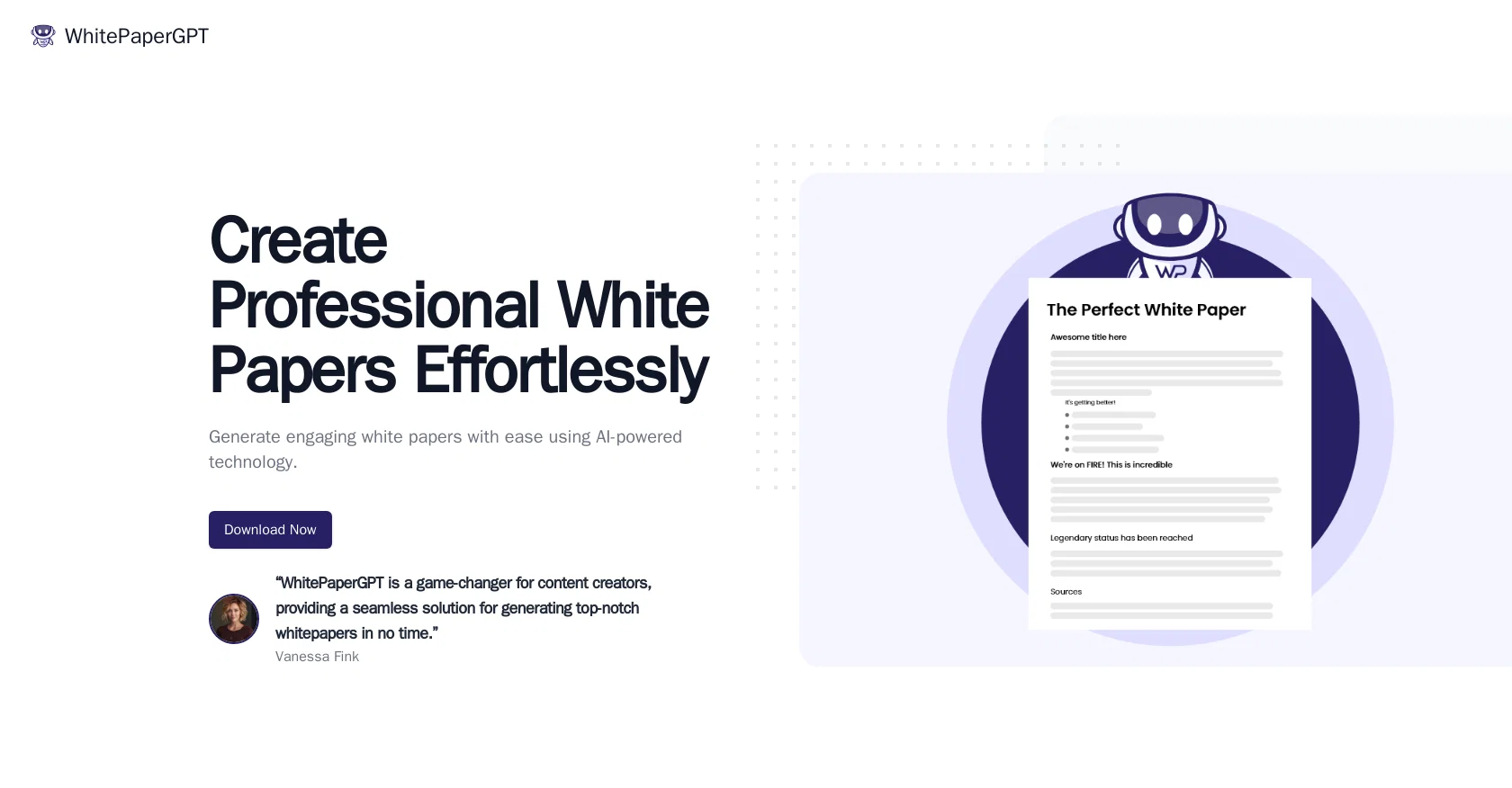 WhitePaperGPT screenshot