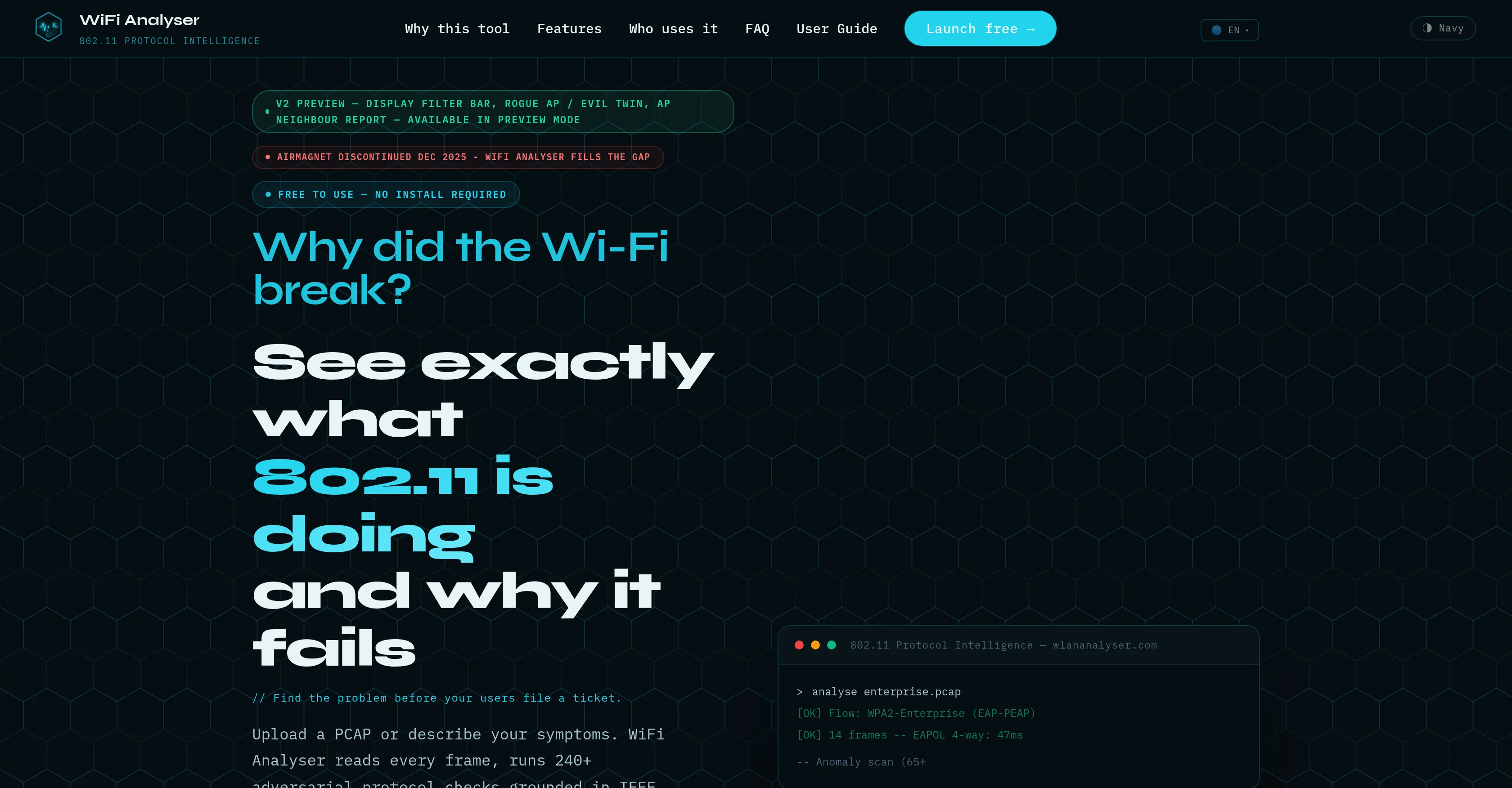 WiFi Analyser screenshot