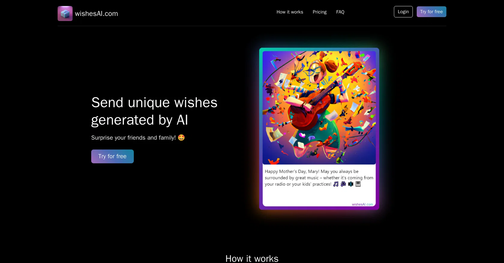Wishes AI screenshot