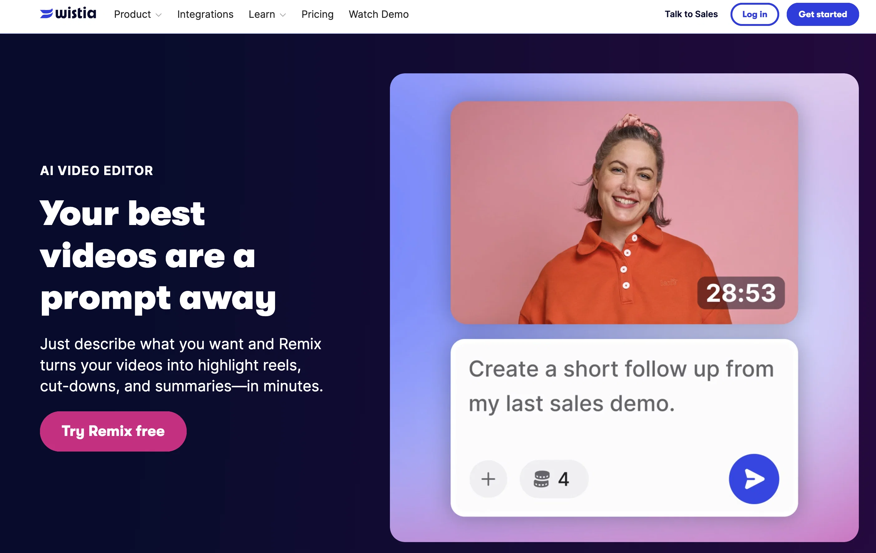 Wistia Remix screenshot