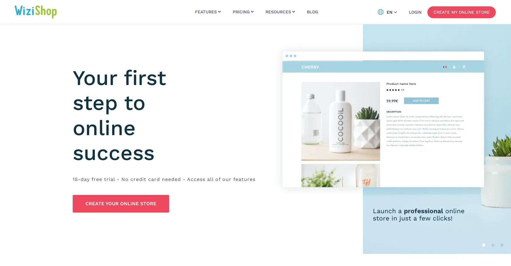Wizishop screenshot