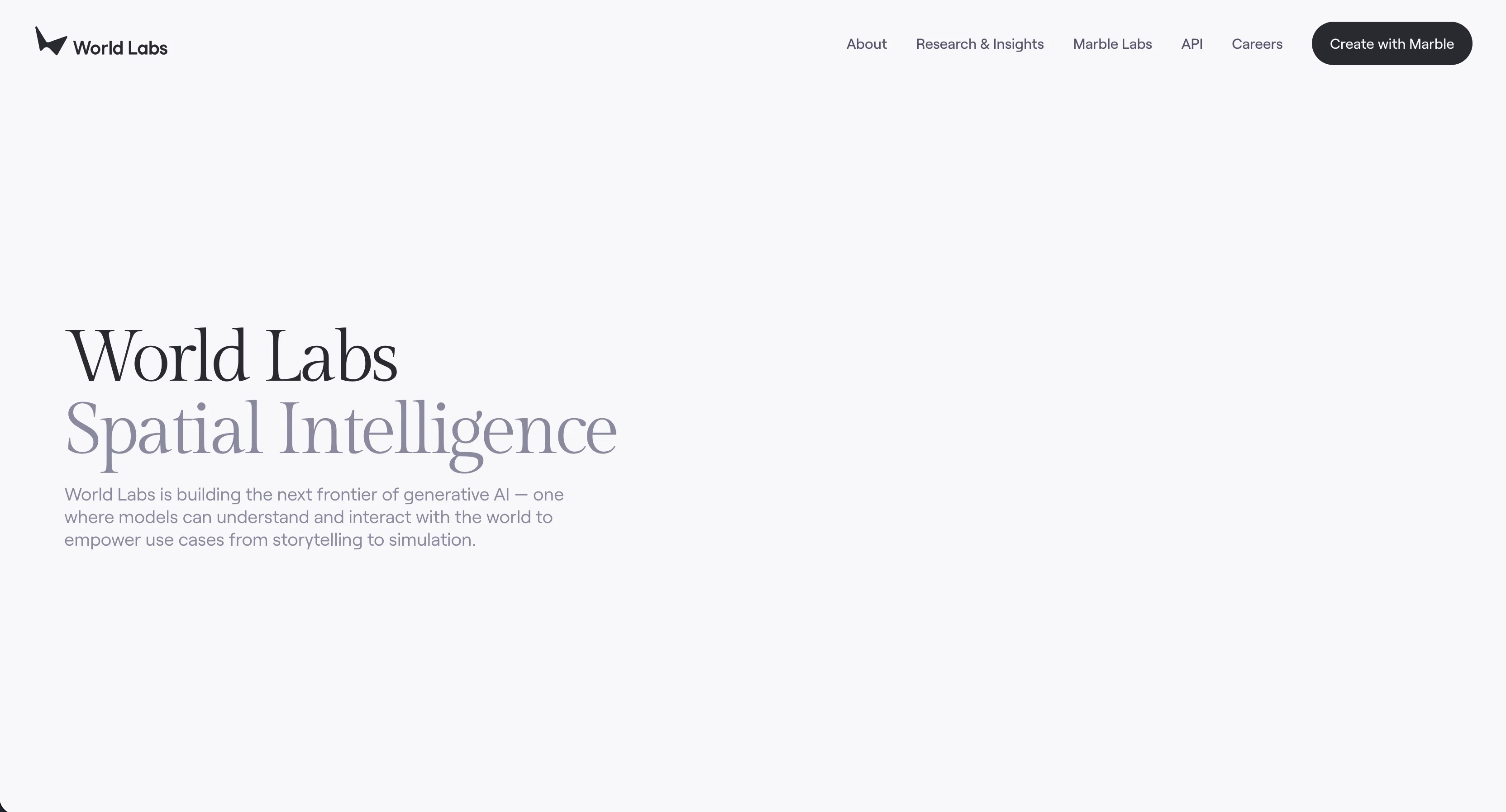 World Labs screenshot
