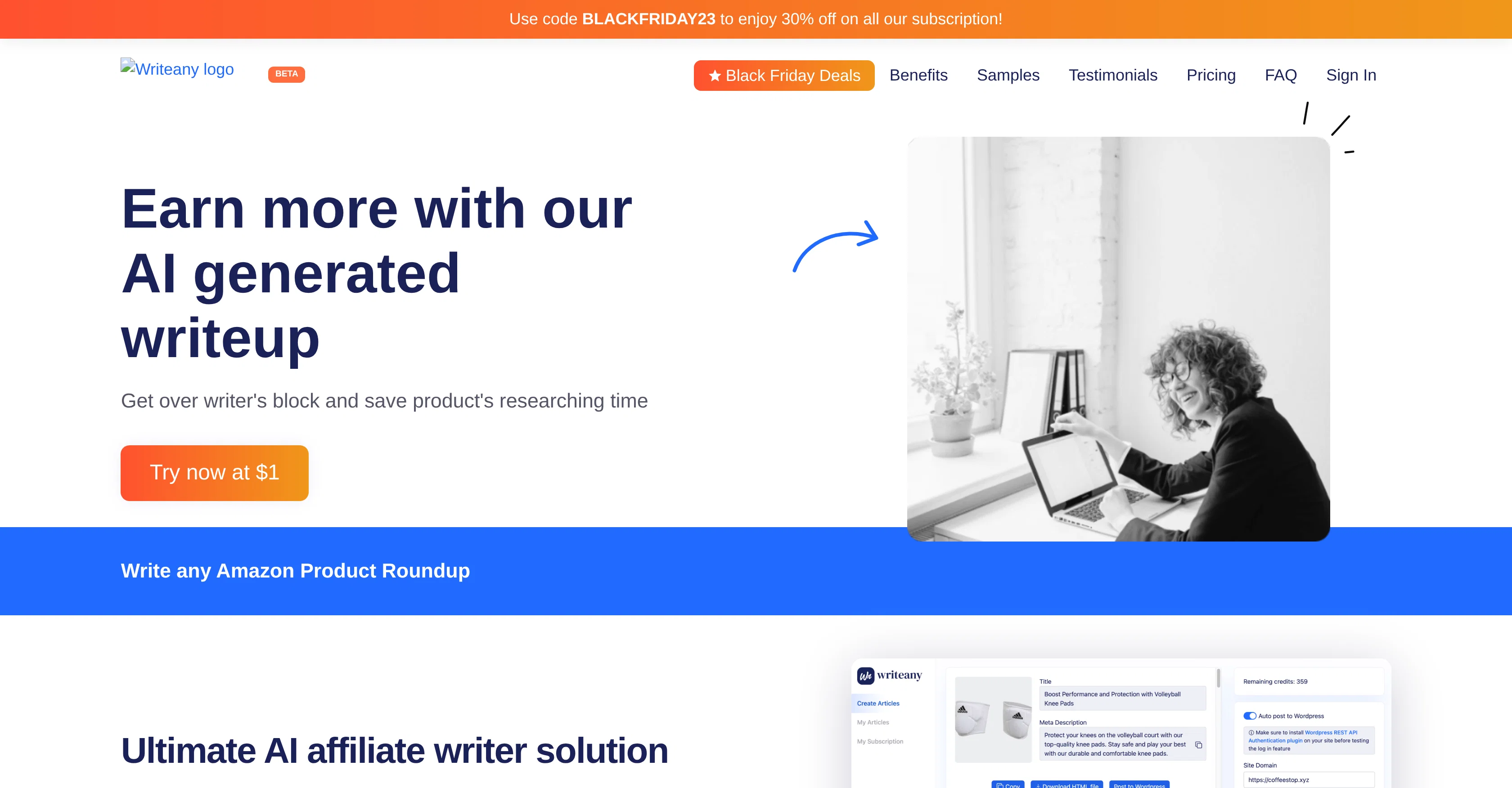 Writeany screenshot