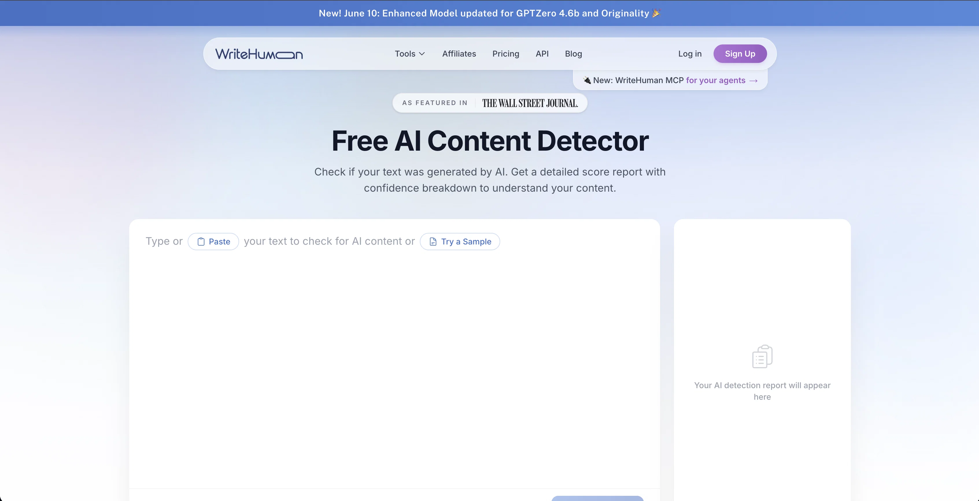WriteHuman: AI Detector screenshot
