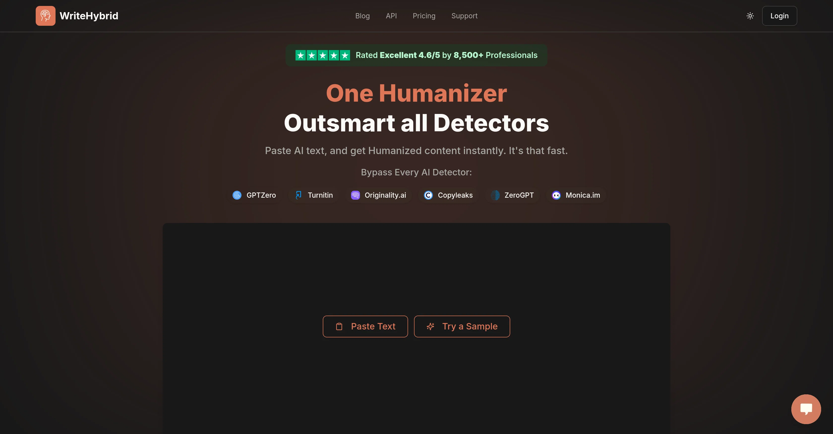 AI Humanizer by WriteHybrid screenshot