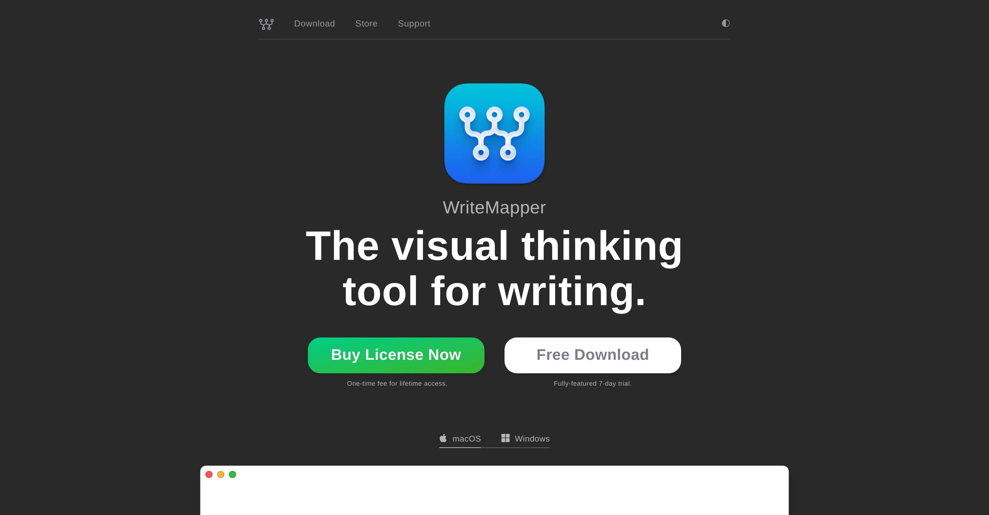 WriteMapper screenshot