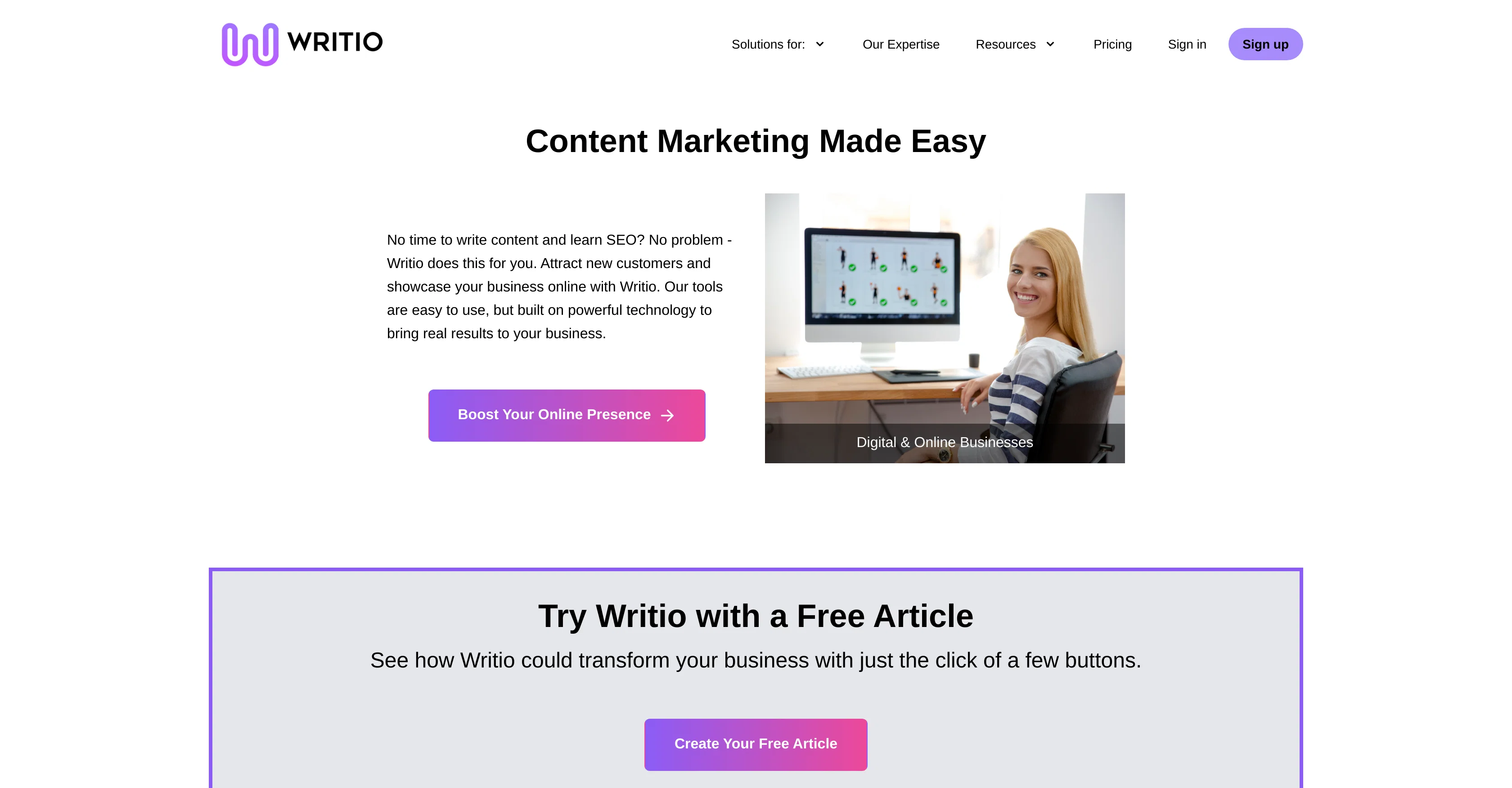 Writio screenshot