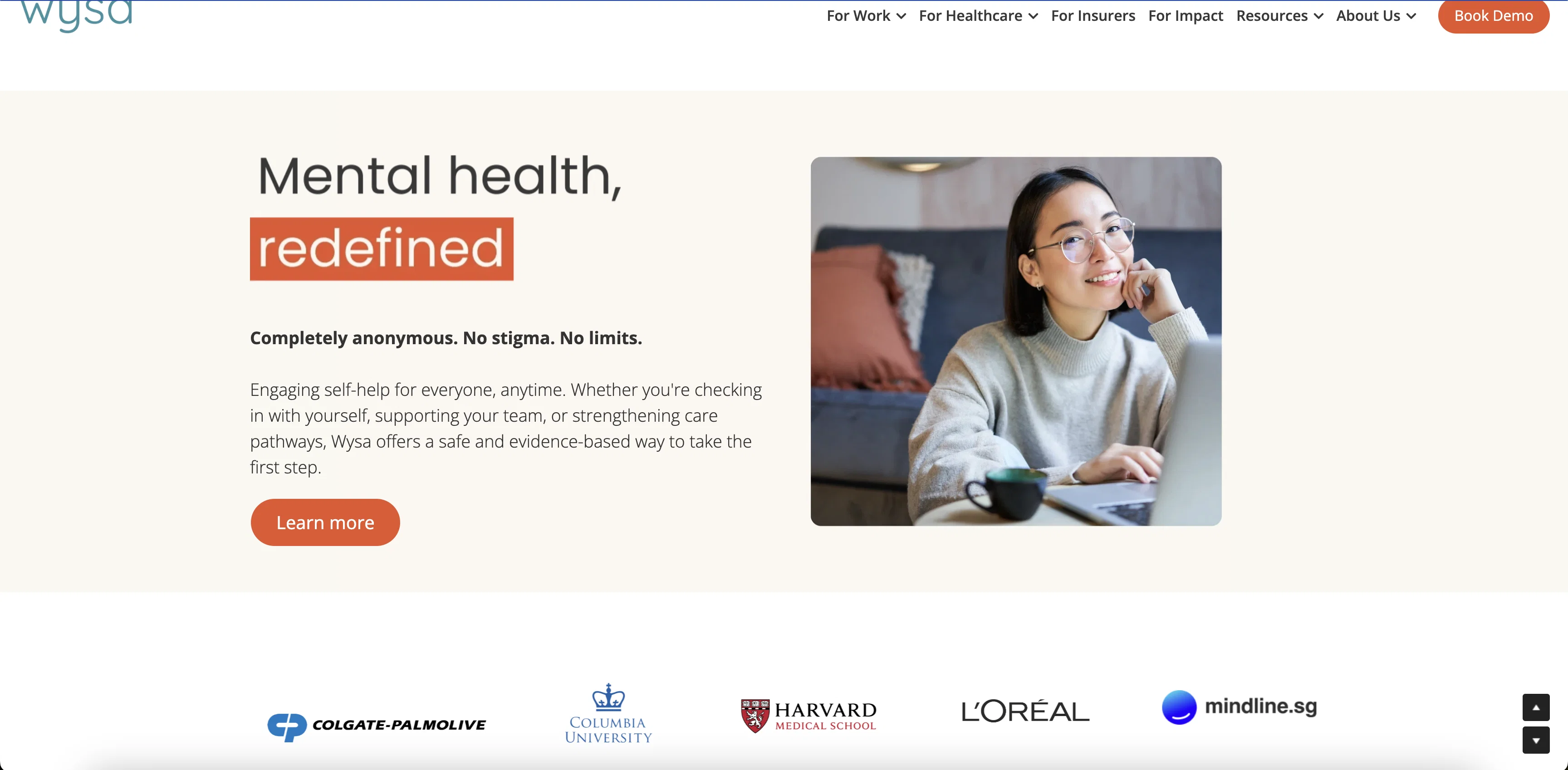 Wysa screenshot