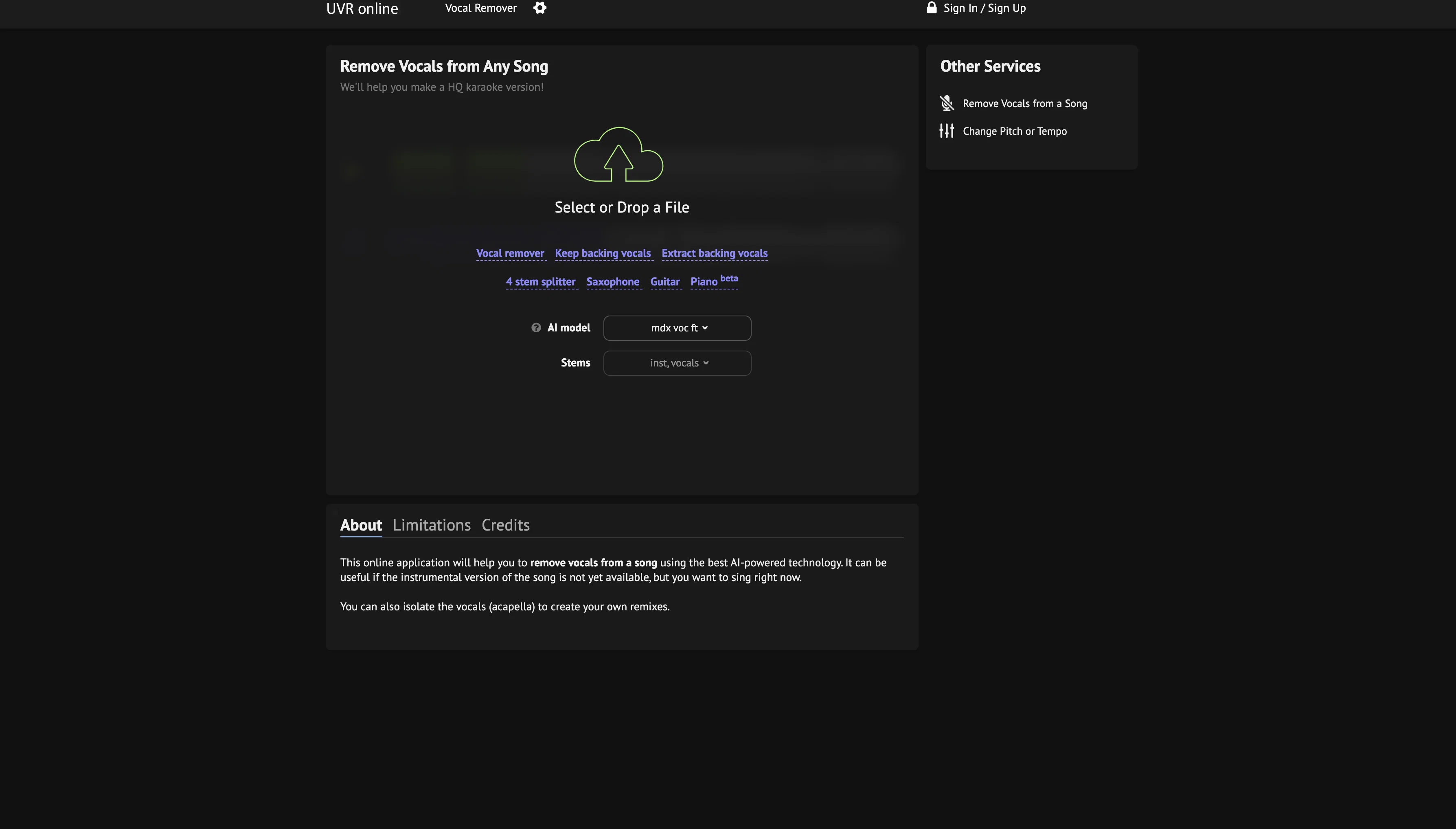 UVR Online screenshot