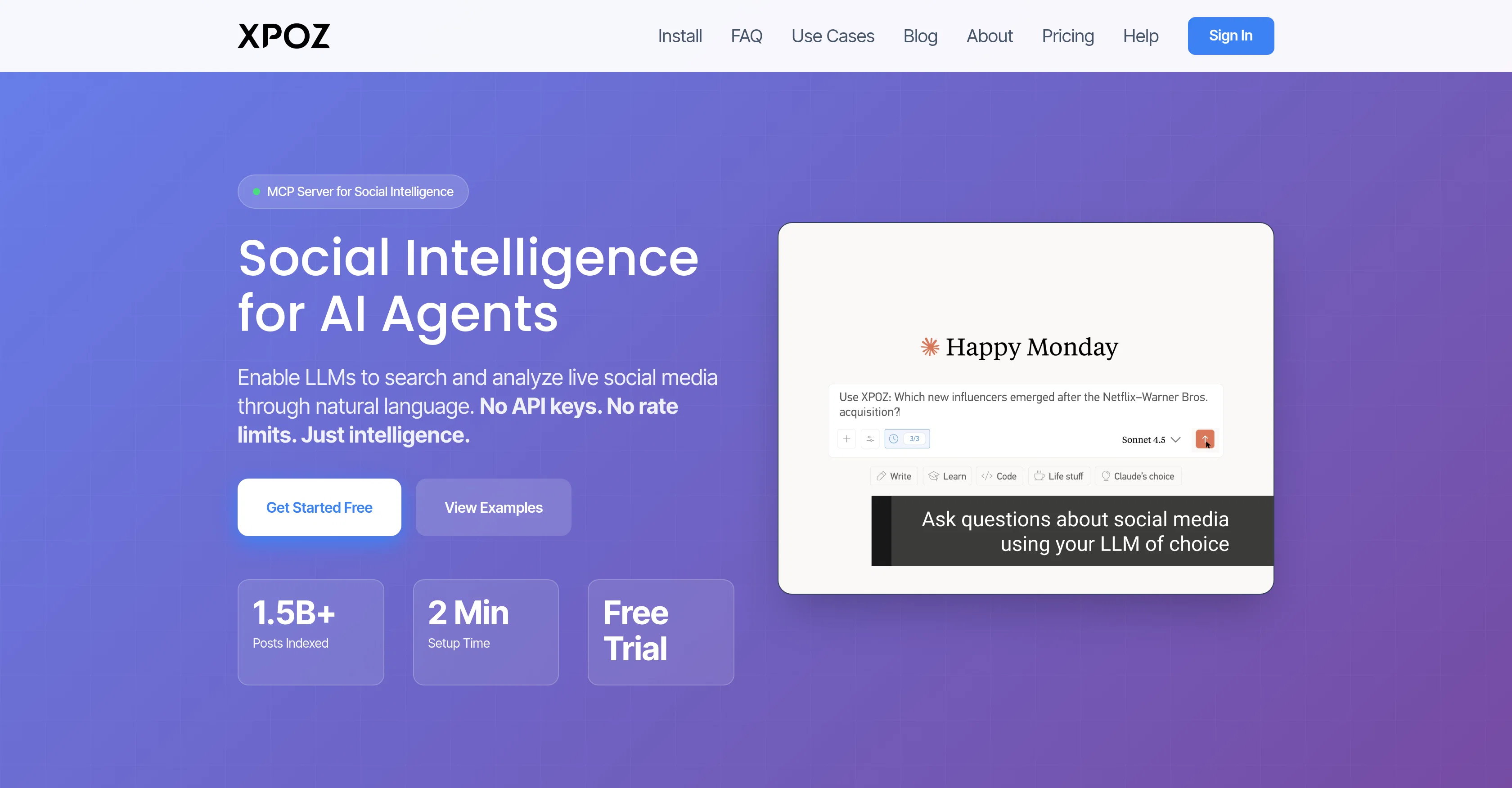 Xpoz MCP screenshot