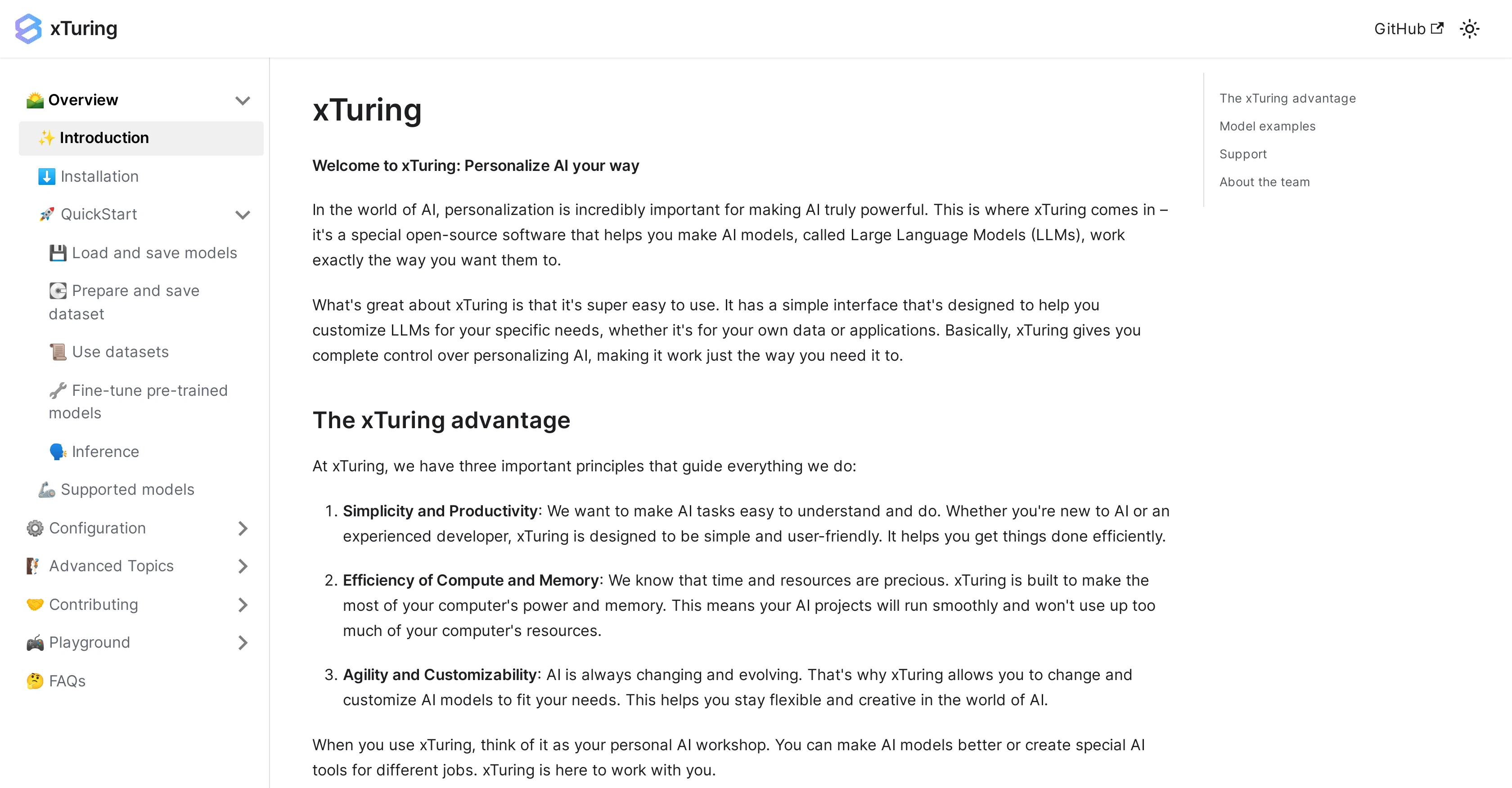 Xturing screenshot