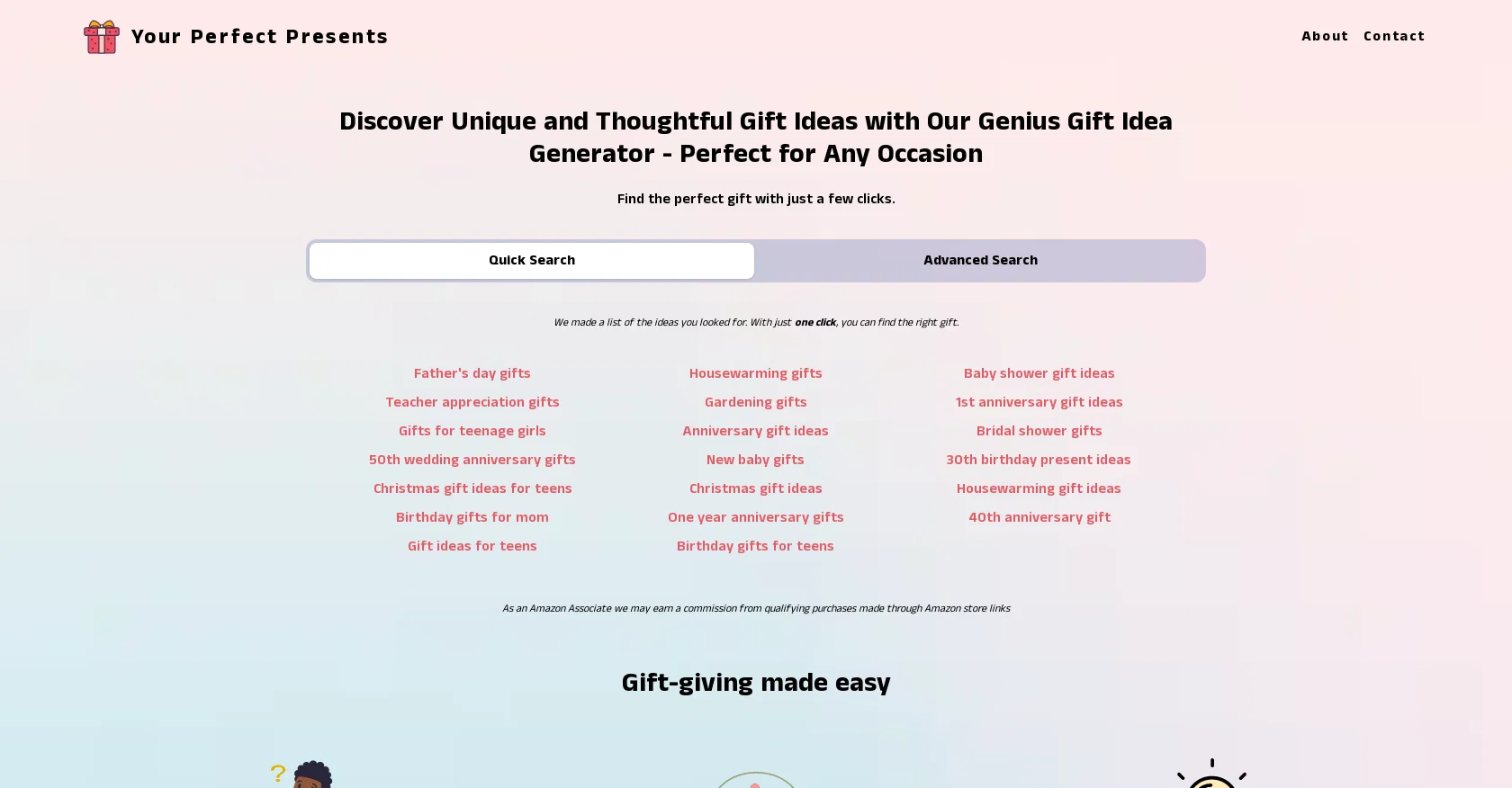 Your perfect presents screenshot