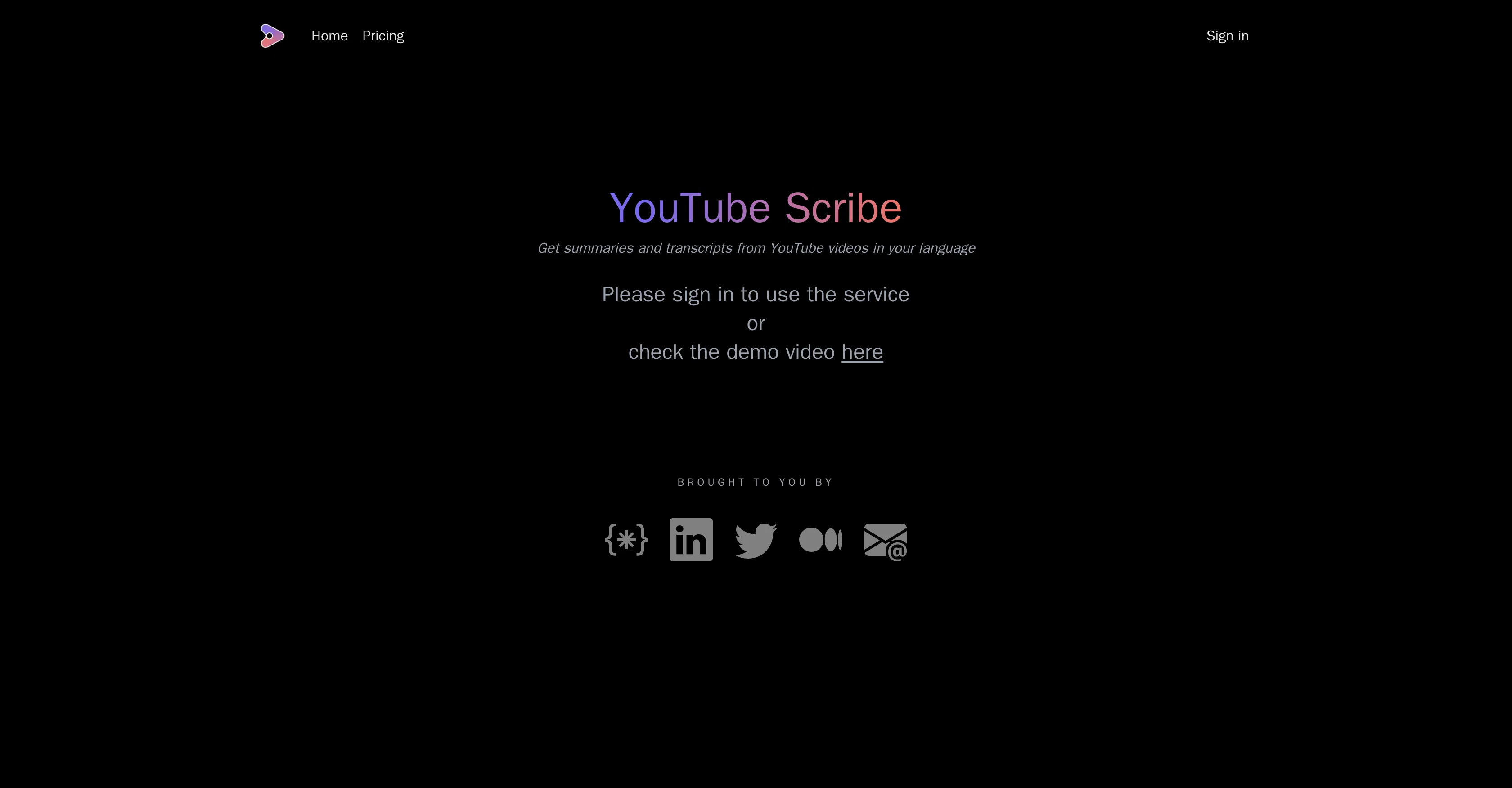 YouTube Scribe screenshot