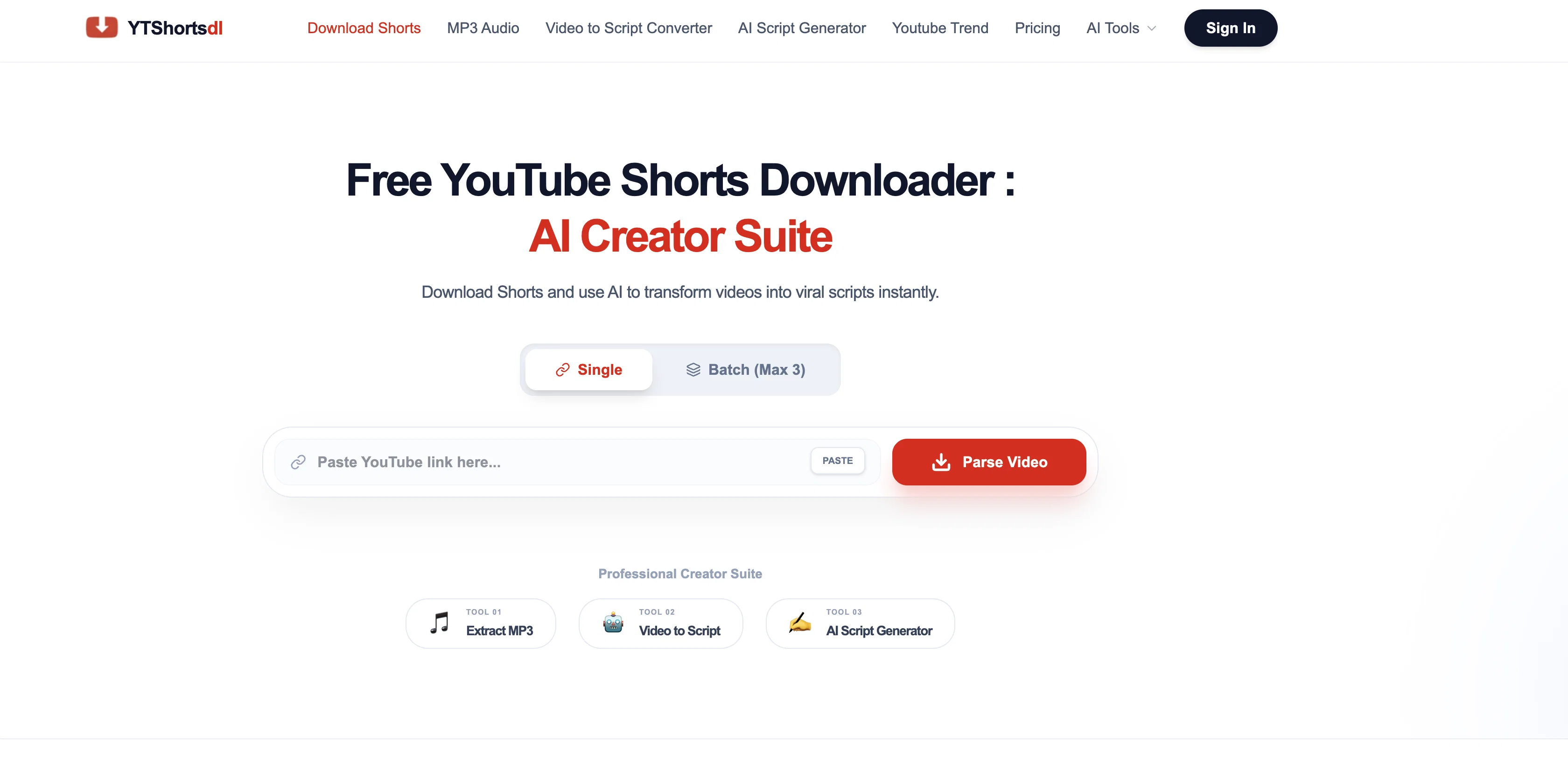 YTShortsdl screenshot