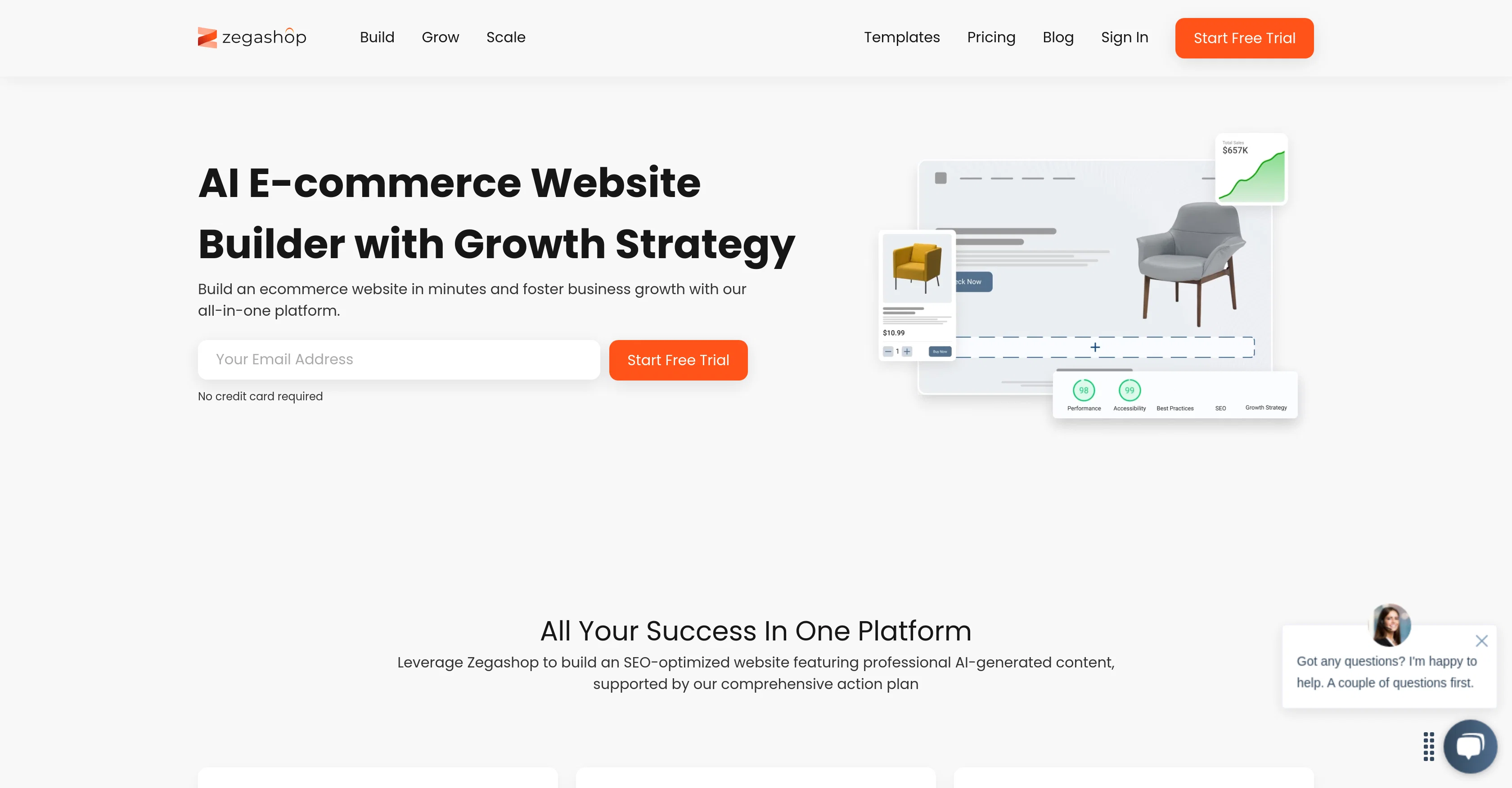Zegashop screenshot