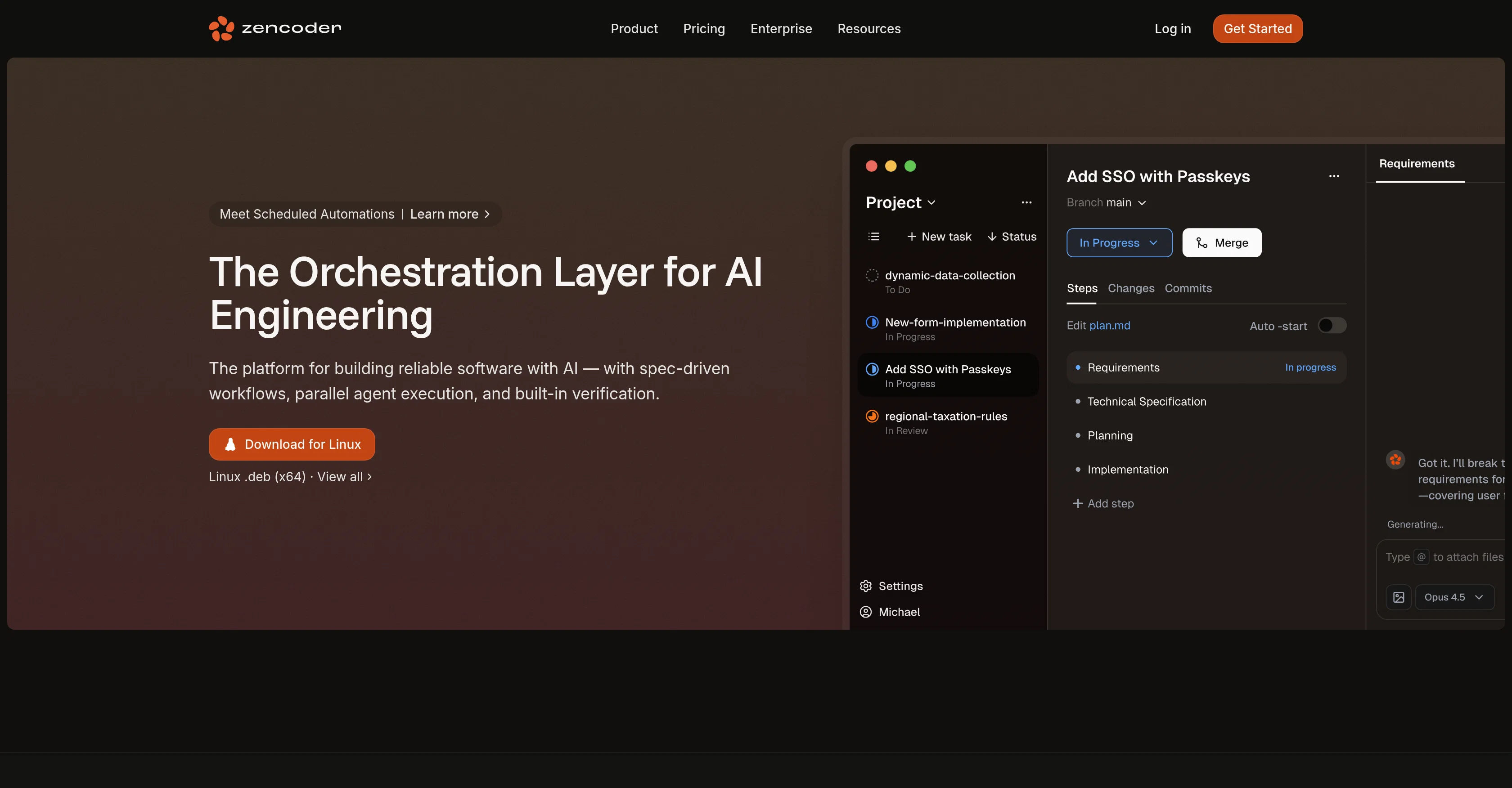 Zencoder screenshot