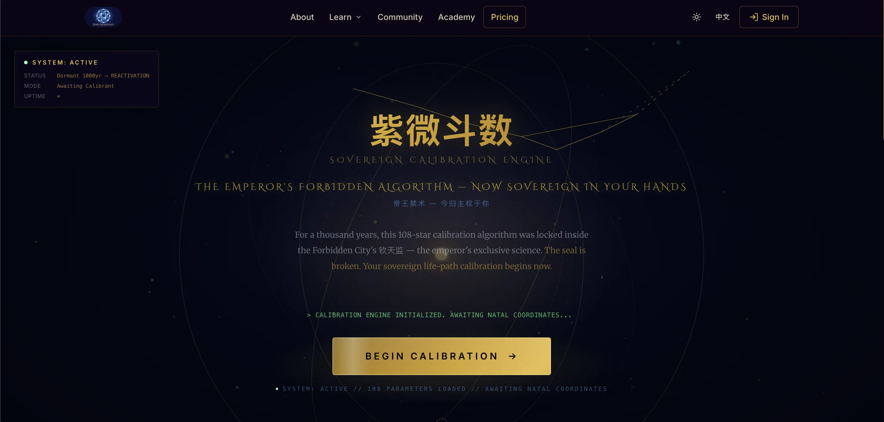 Zi Wei Astrology screenshot