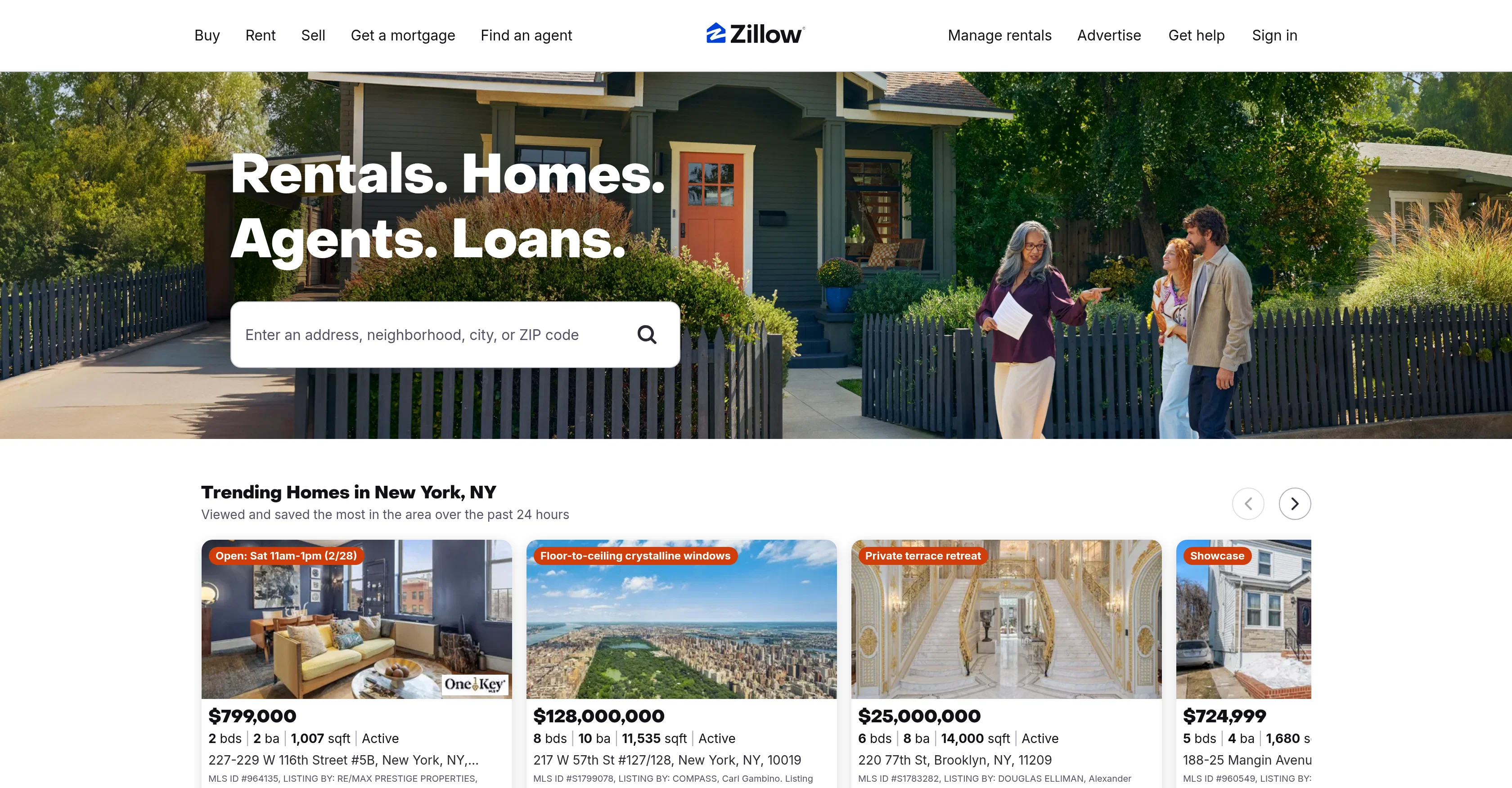 Zillow screenshot