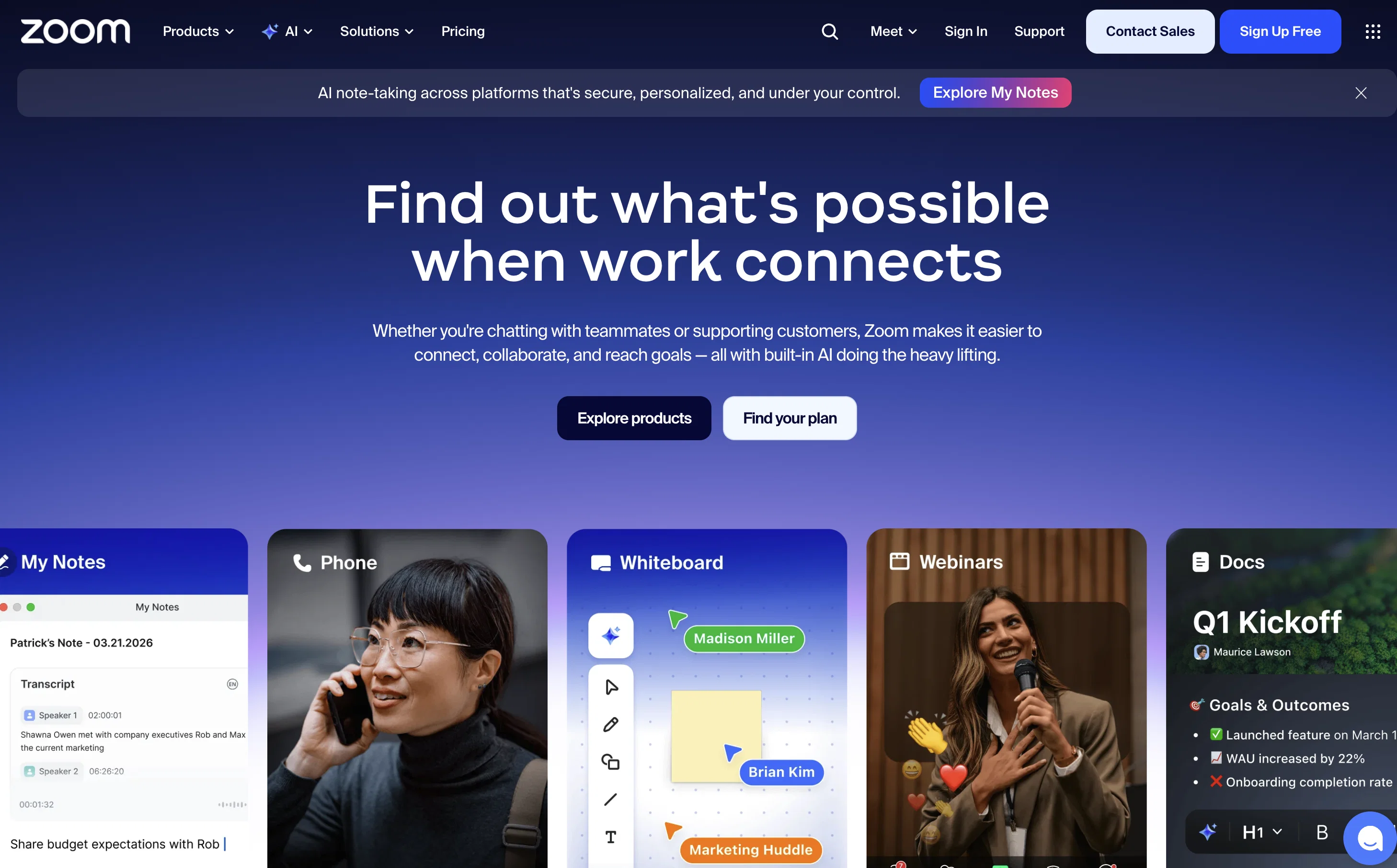 Zoom IQ screenshot