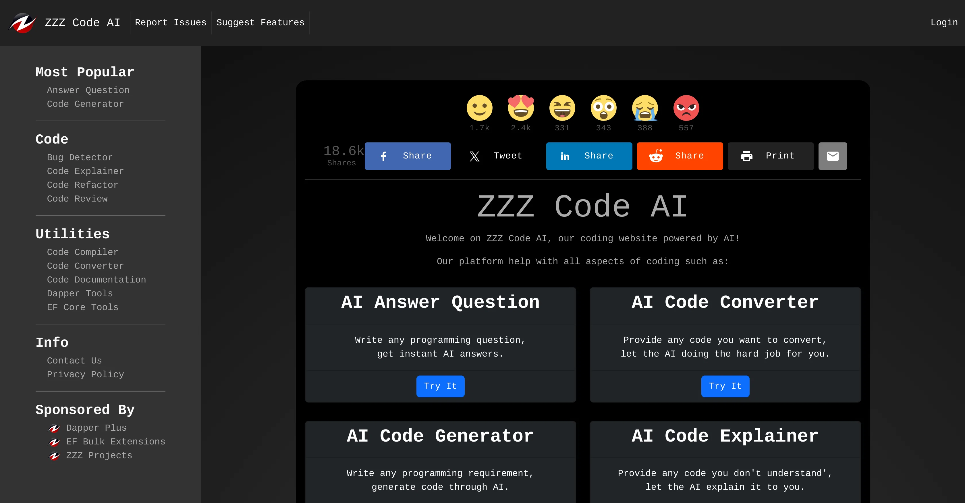 Zzzcode screenshot