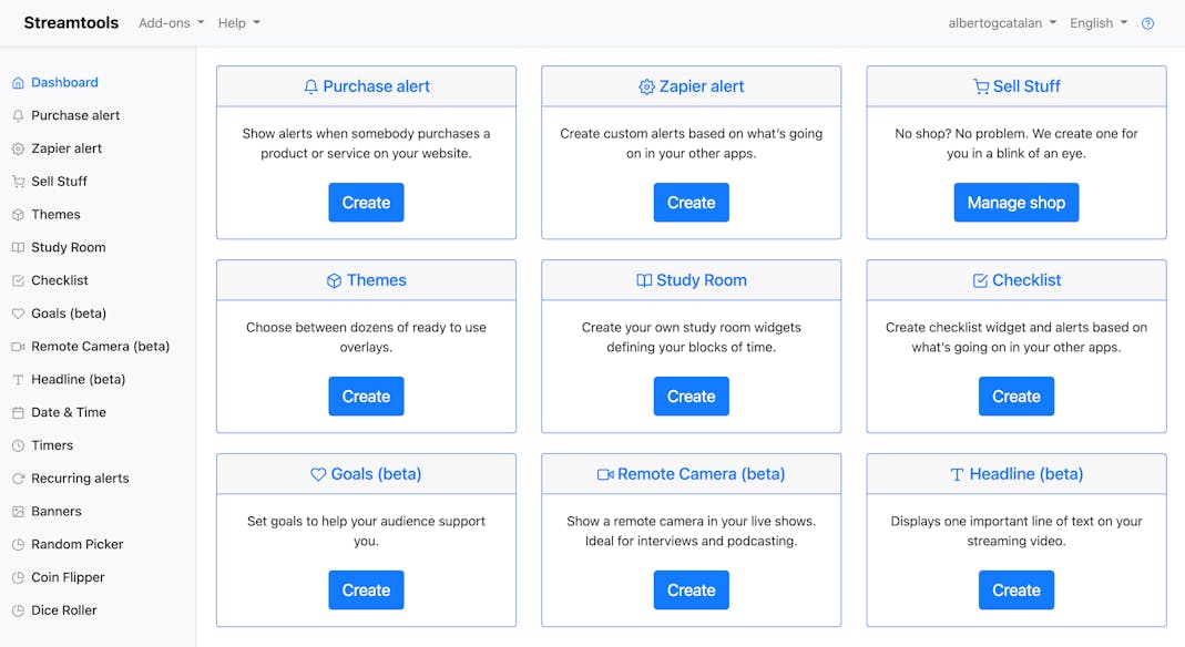 Streamtools screenshot