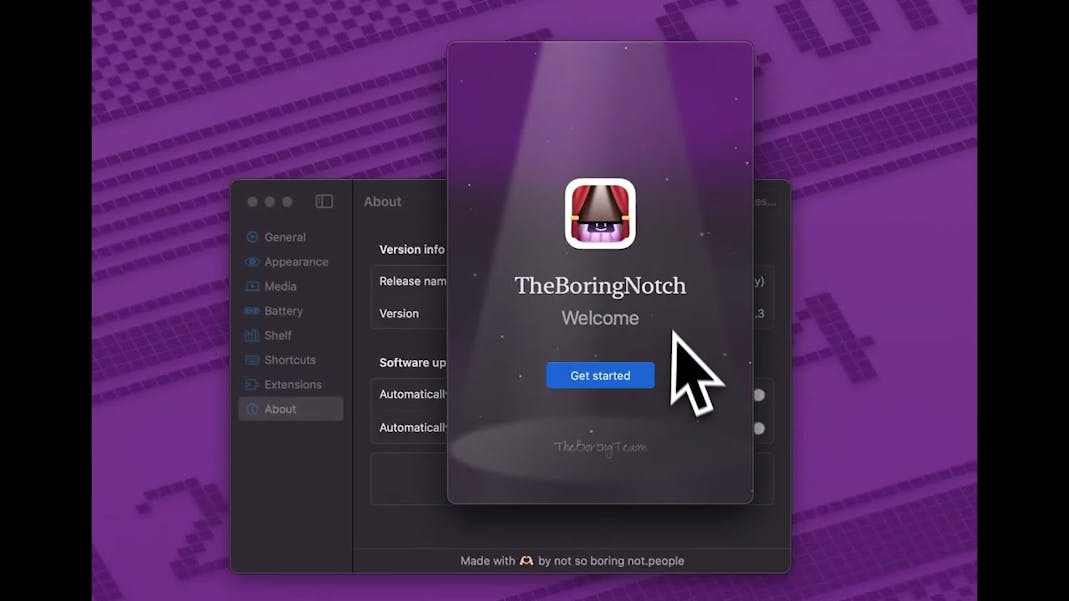 TheBoringNotch screenshot