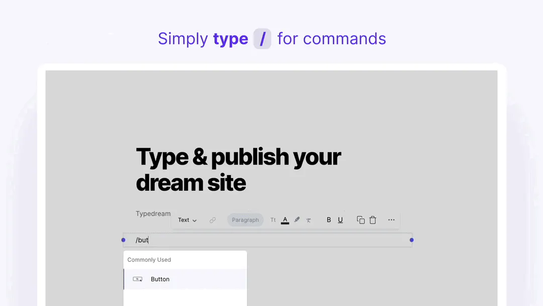 Typedream screenshot